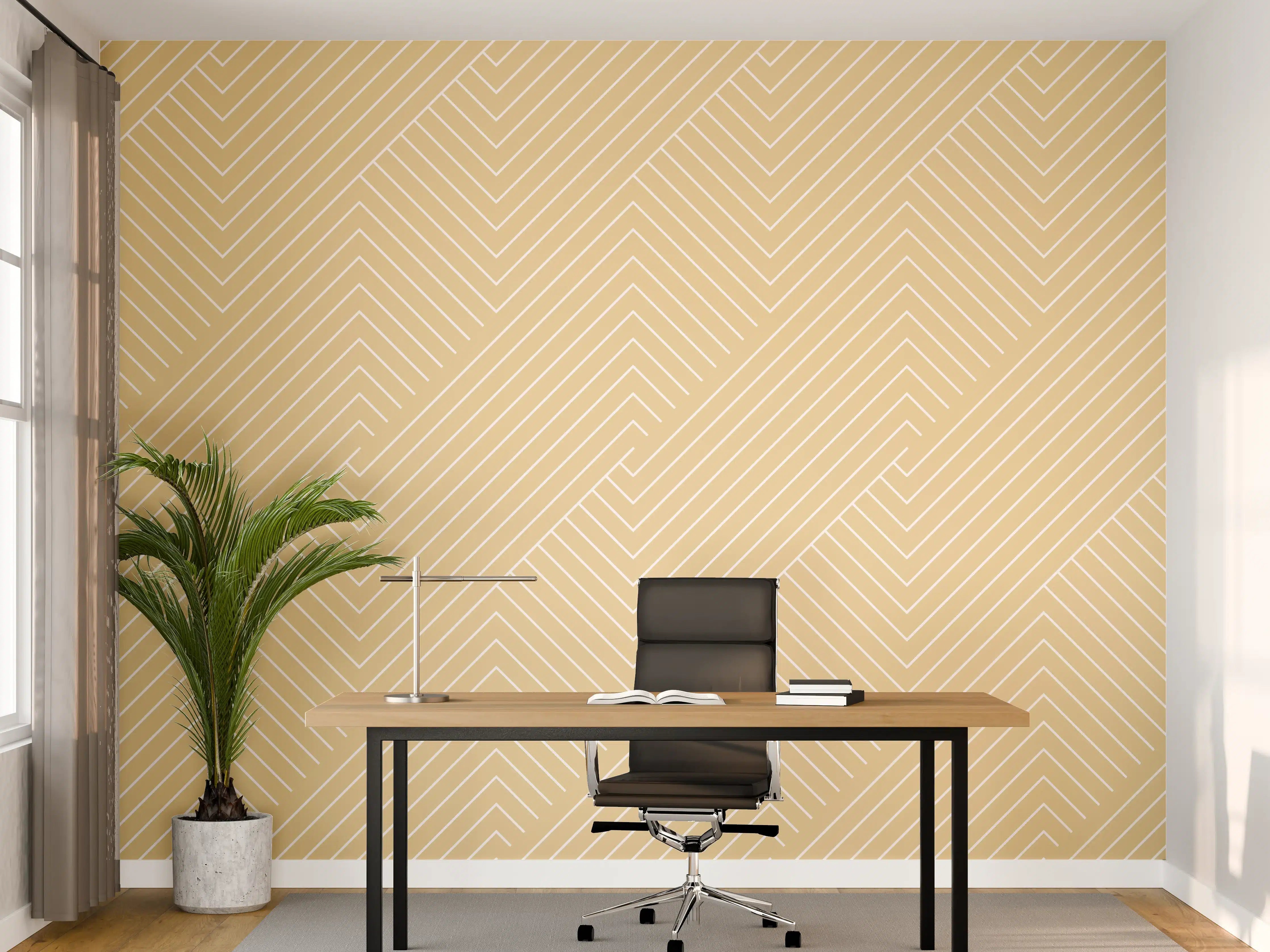 Büro Wandgestaltung - Leuchtende Sandfarben-Textur