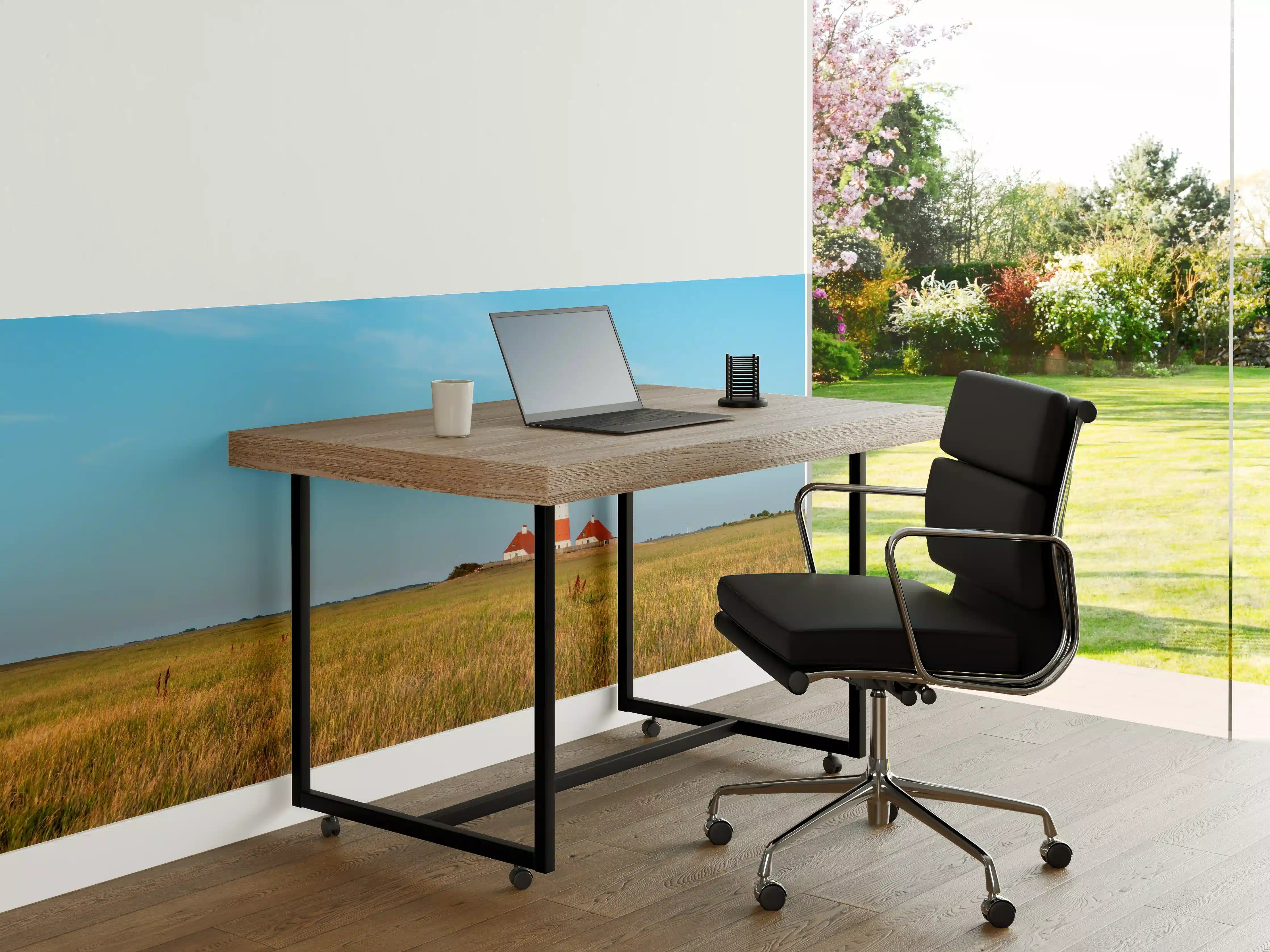 Büro Wandgestaltung - Leuchtturm im weiten Feld