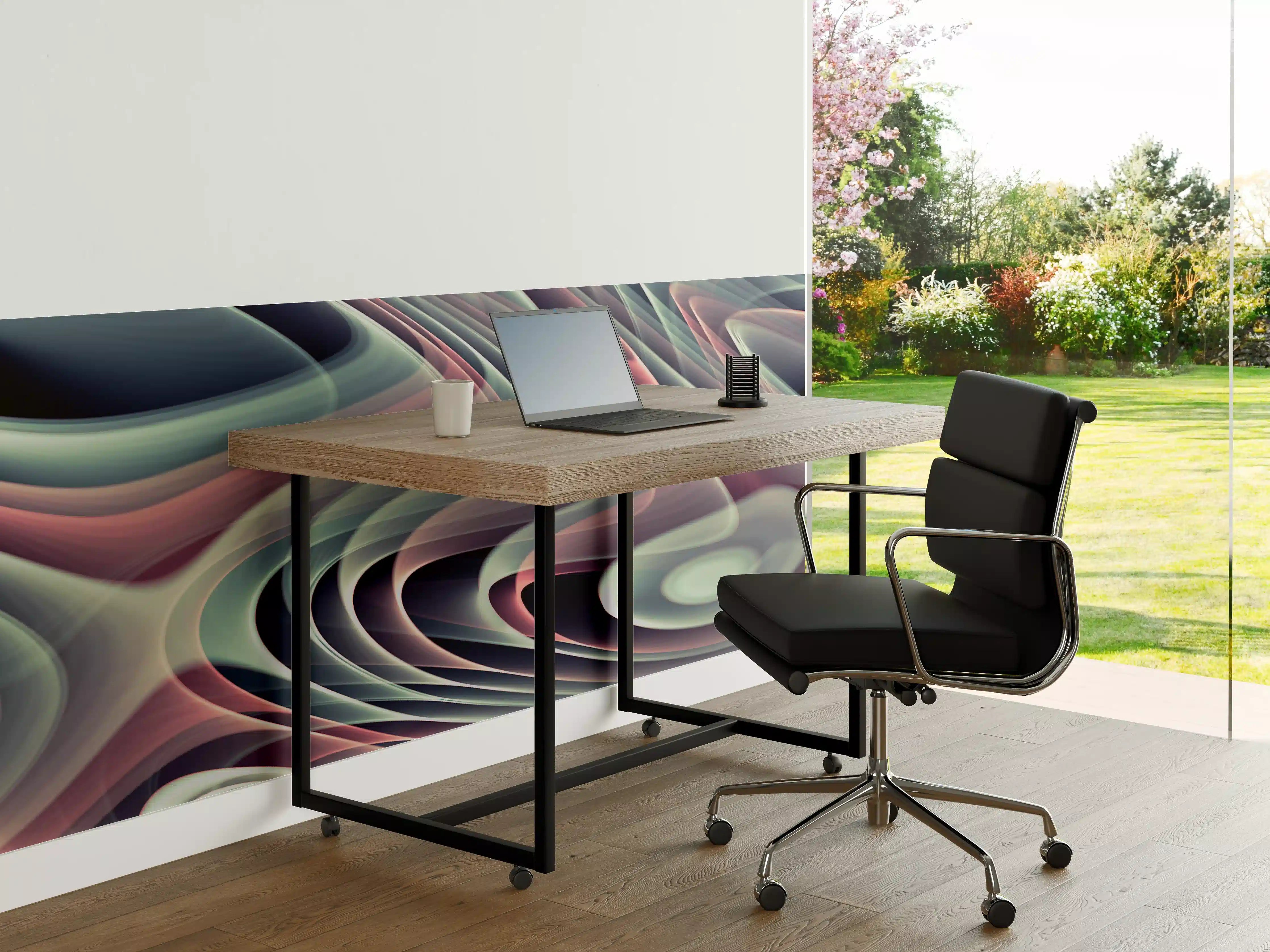 Büro Wandgestaltung - Linienartiger Hintergrund - Abstrakt