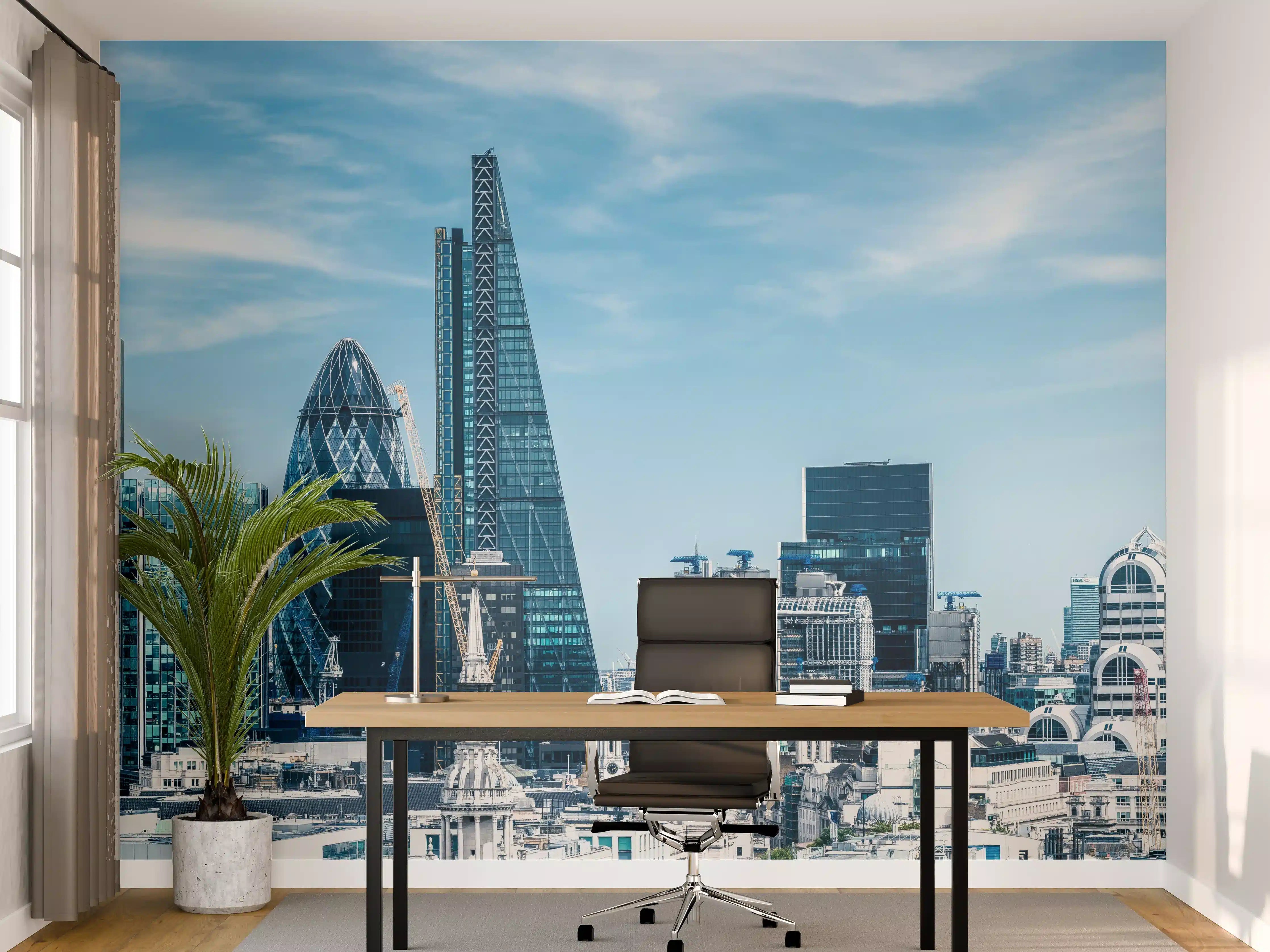 Büro Wandgestaltung - London City Skyline 