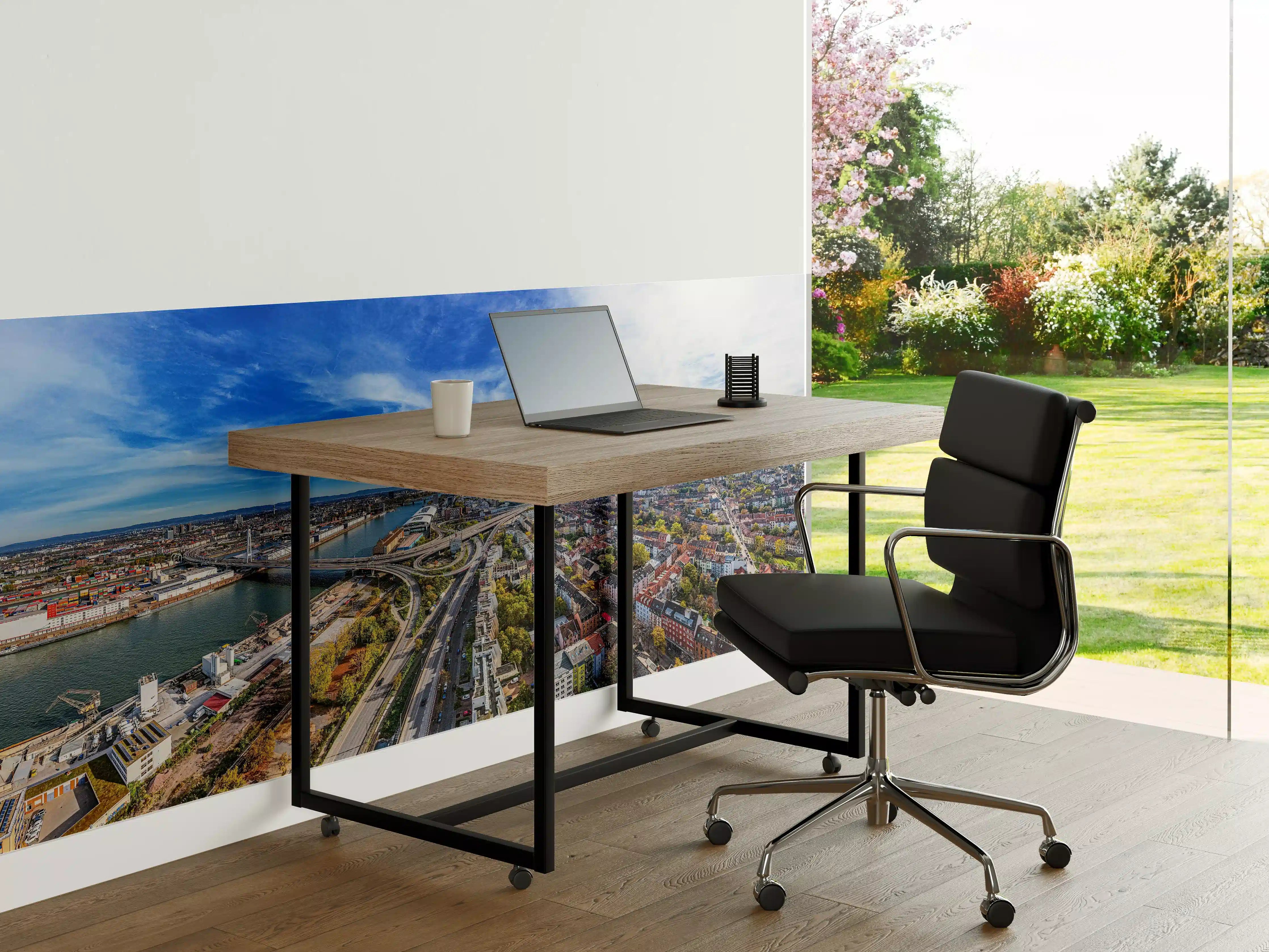Büro Wandgestaltung - Luftaufnahme der Stadt Ludwigshafen