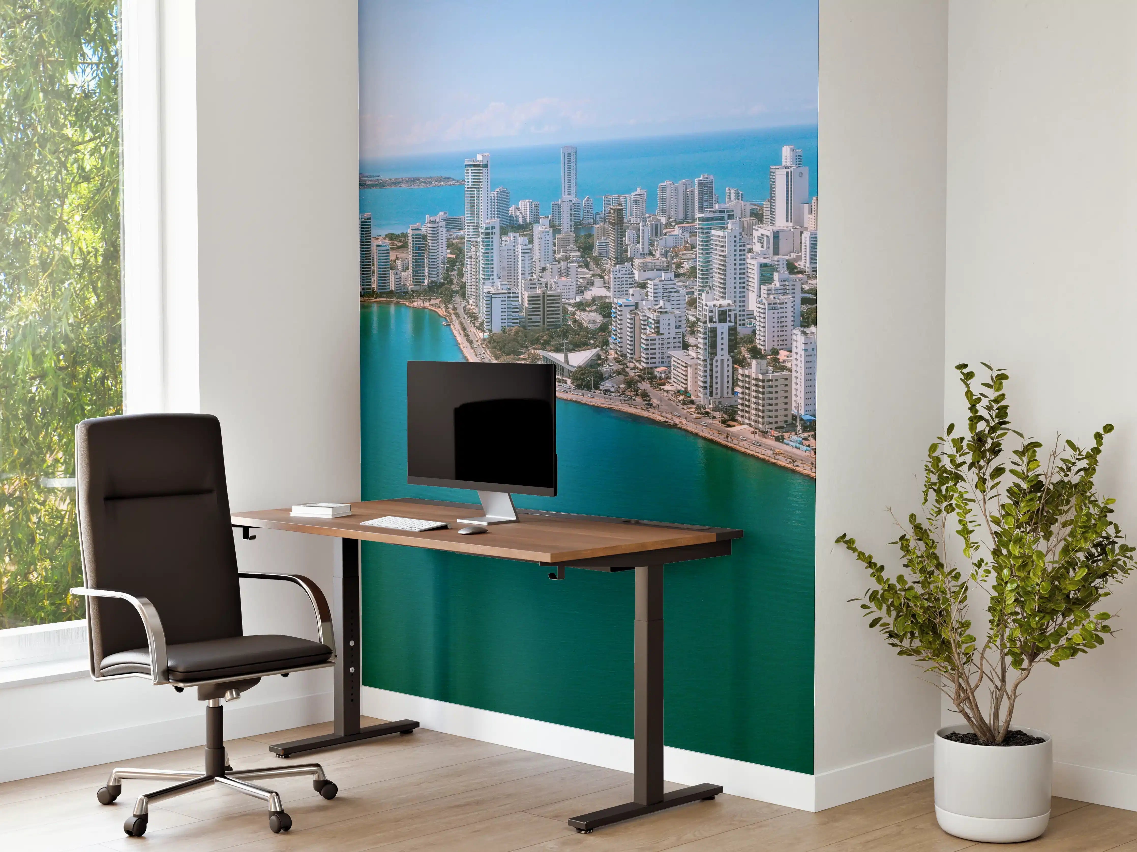 Büro Wandgestaltung - Luftaufnahme von Cartagena Bocagrande