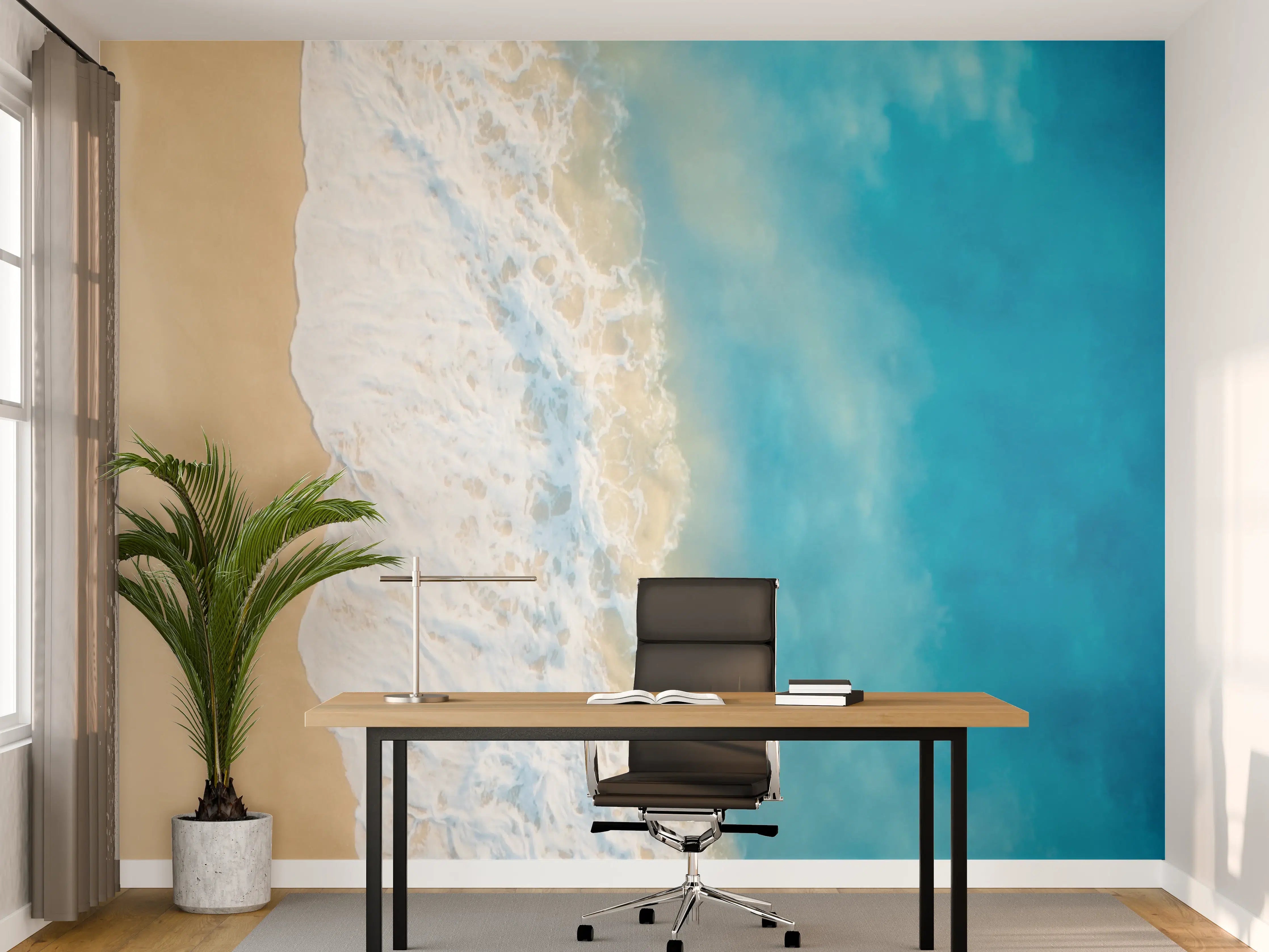 Büro Wandgestaltung - Luftaufnahme von Regenschirm