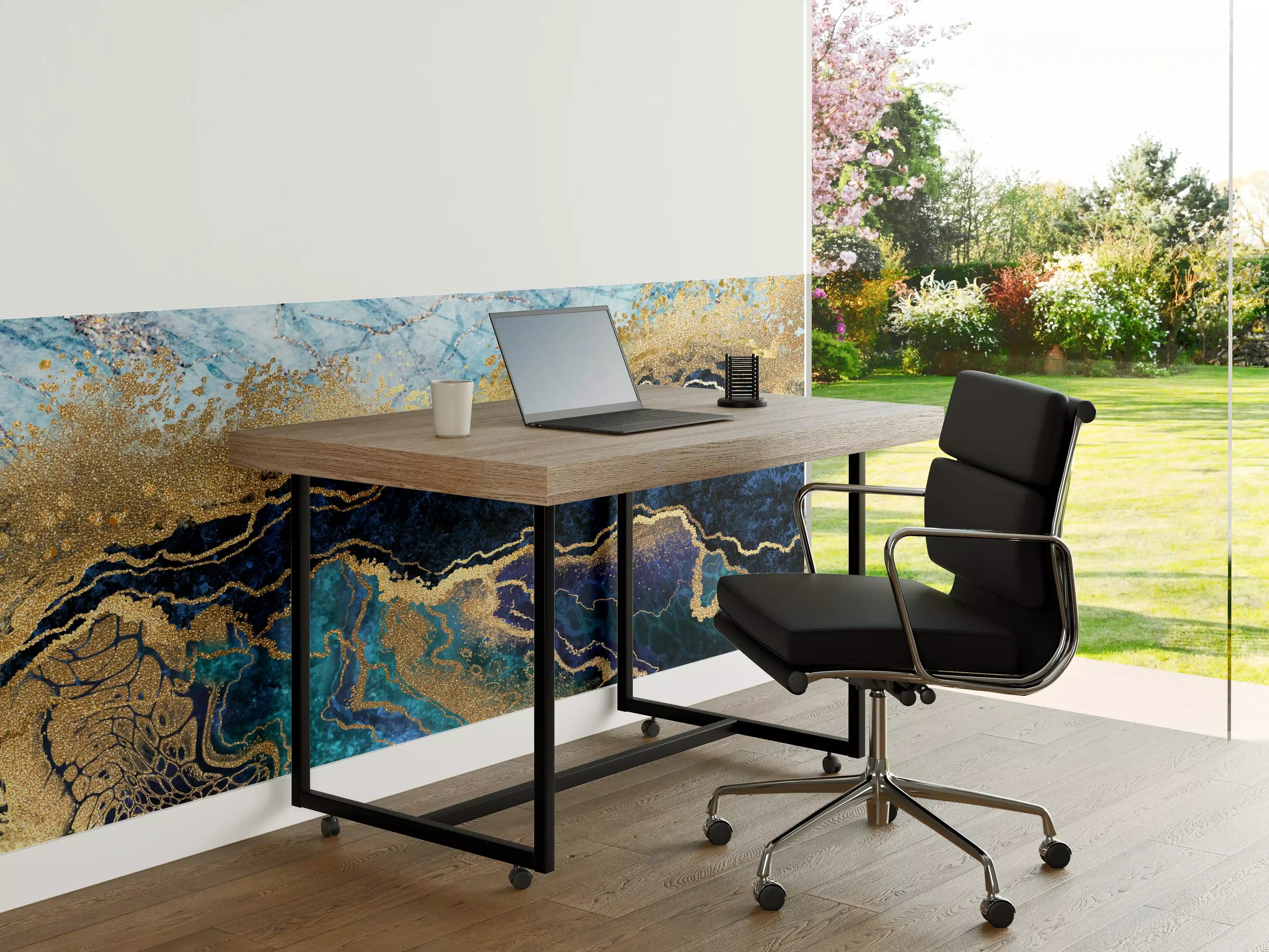 Büro Wandgestaltung - Luxuriöse Marmor-Design Wanddekoration