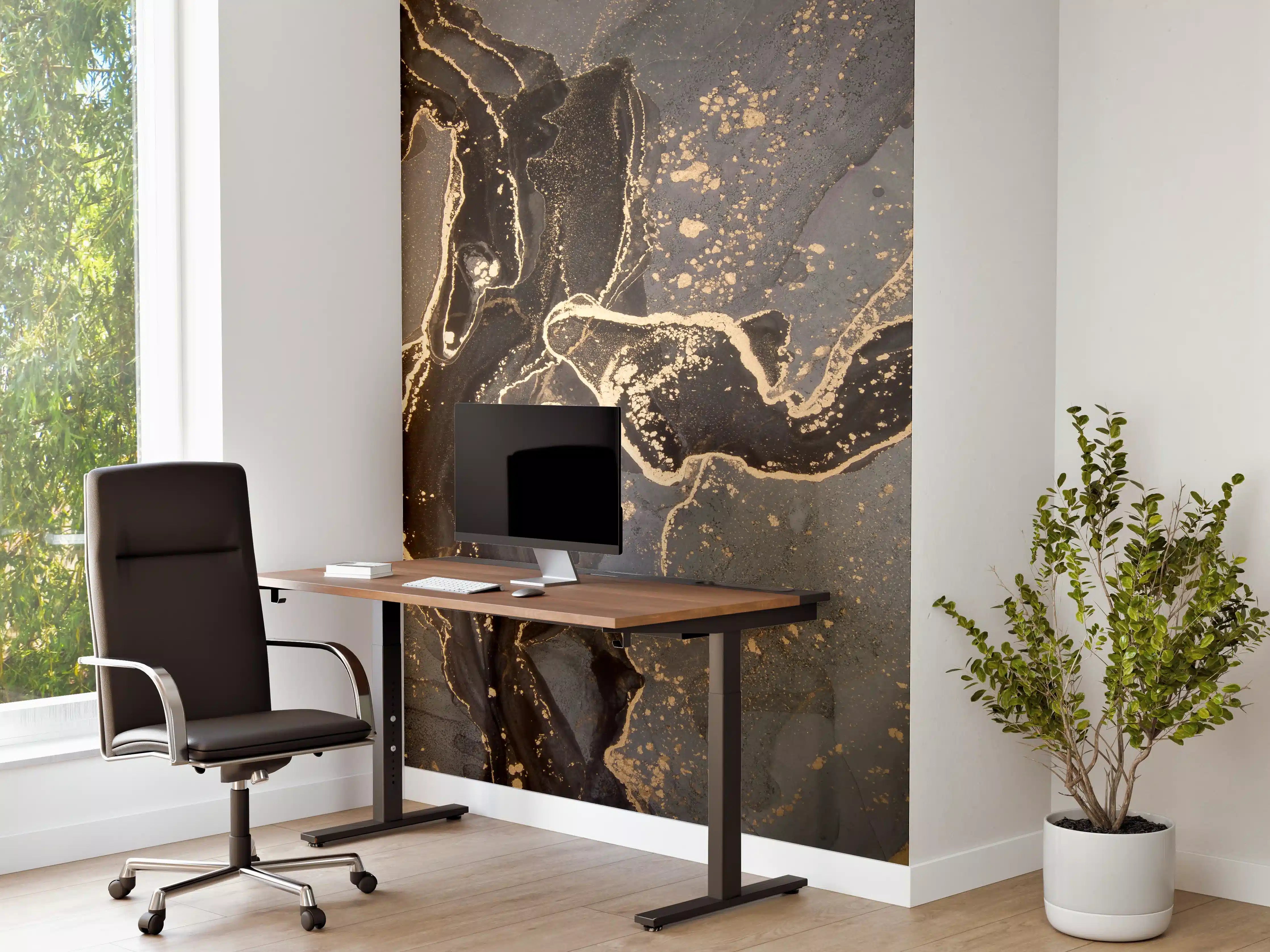 Büro Wandgestaltung - Luxuriöse abstrakte Flüssigkunstmalerei 