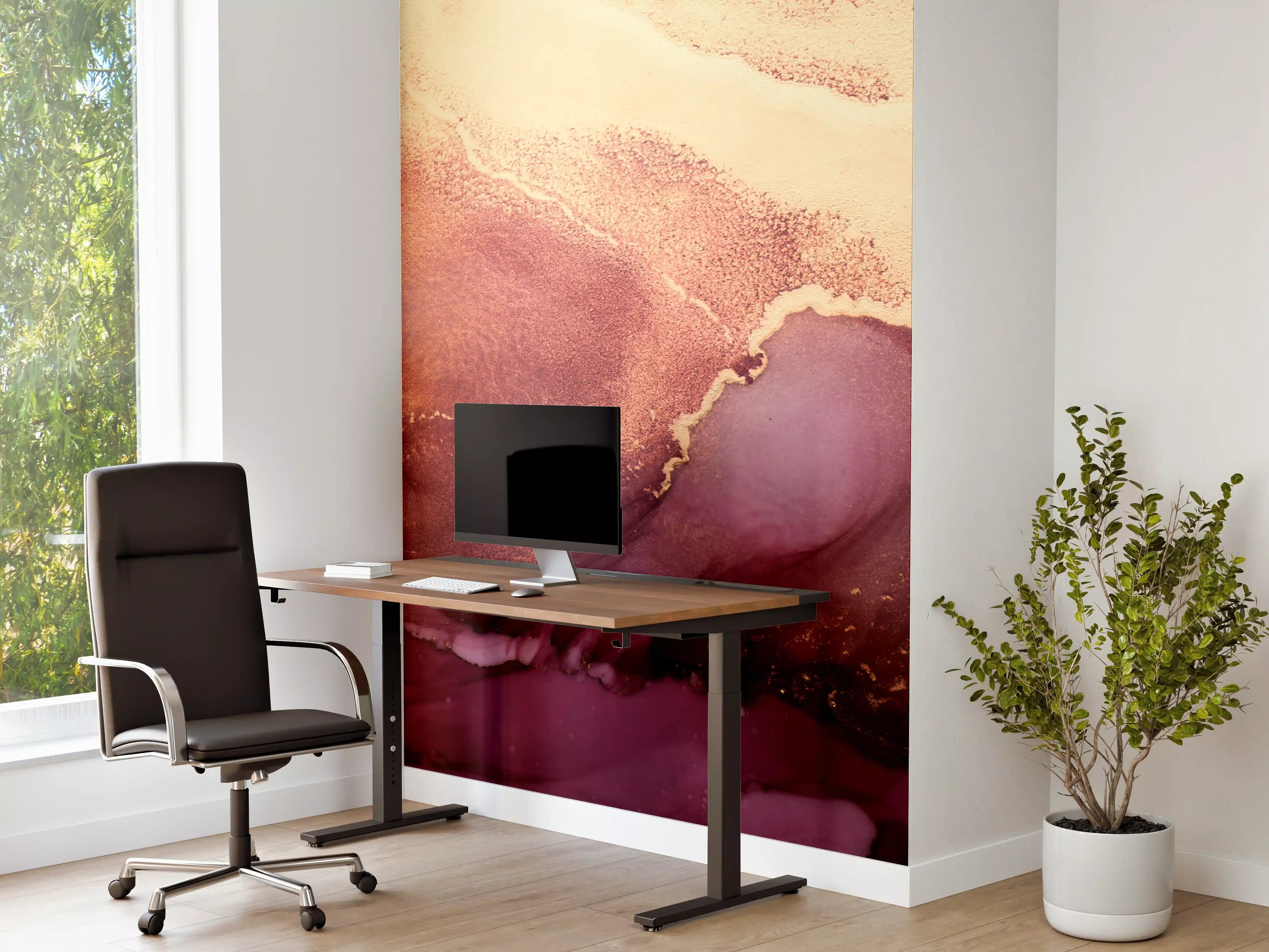 Büro Wandgestaltung - Luxuriöser Hintergrund - Alkoholtinten-Technik