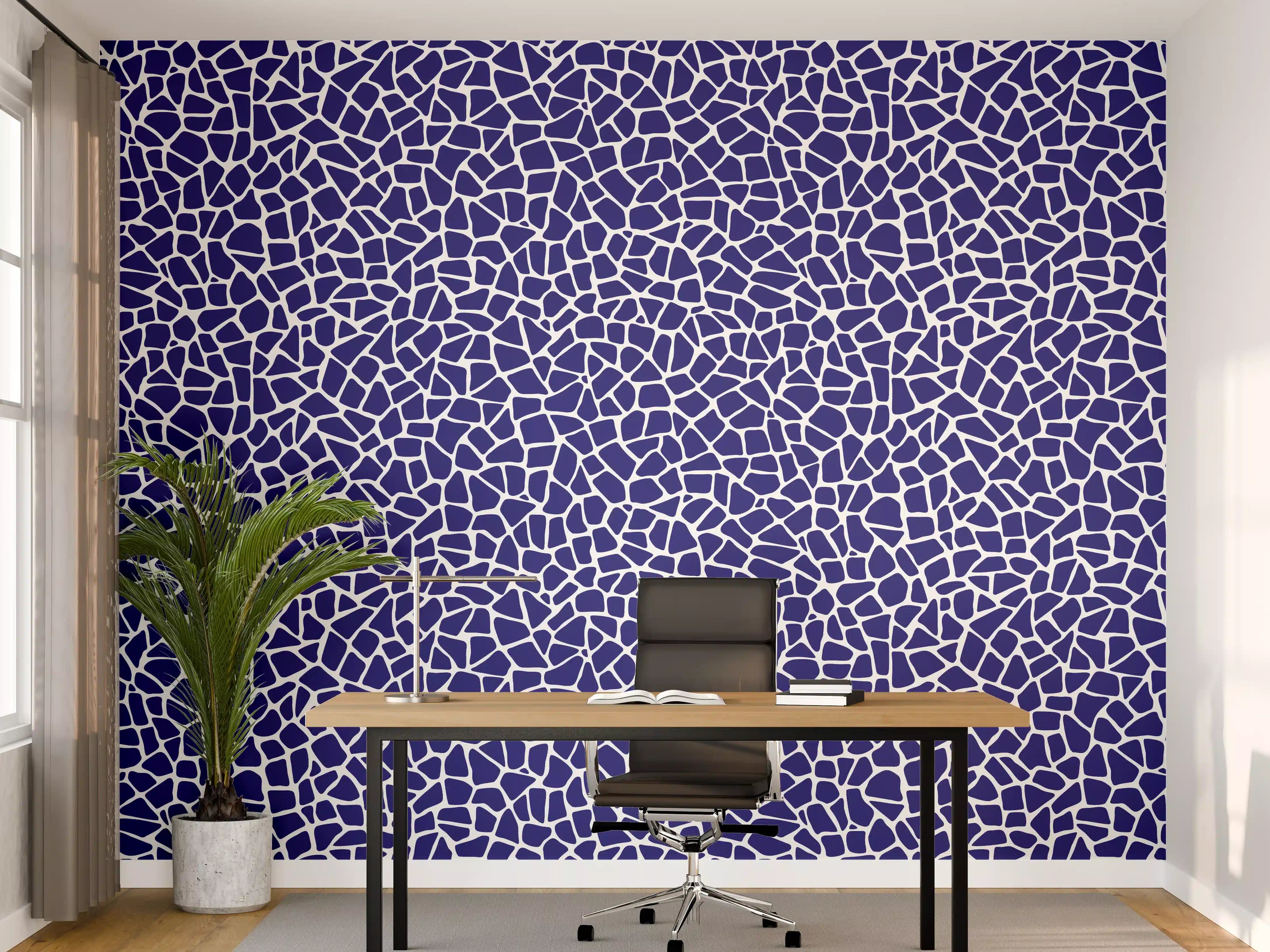 Büro Wandgestaltung - Luxus-Blau-Grau-Mosaikfliese