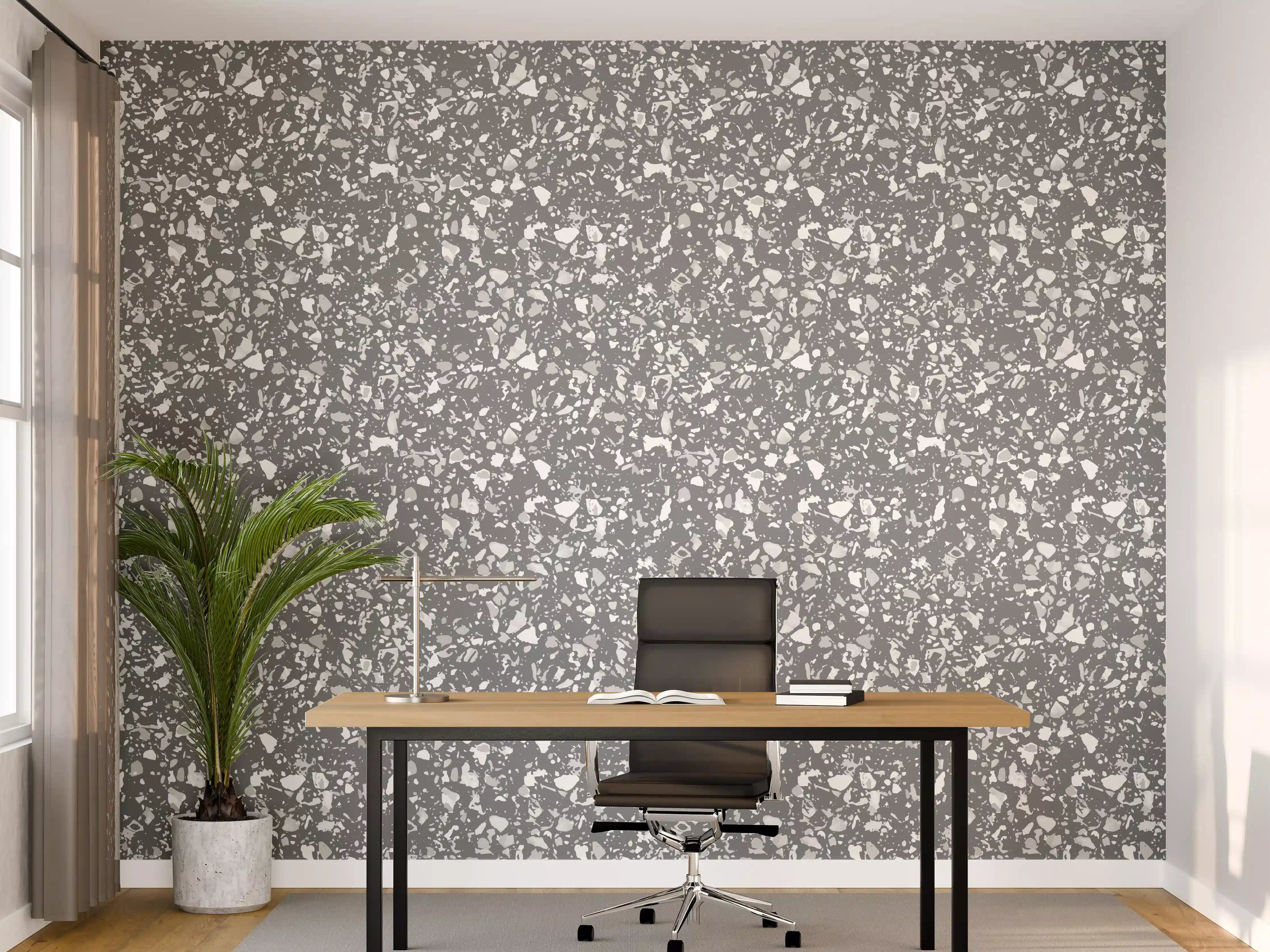 Büro Wandgestaltung - Luxus-Grau-Terrasse-Design