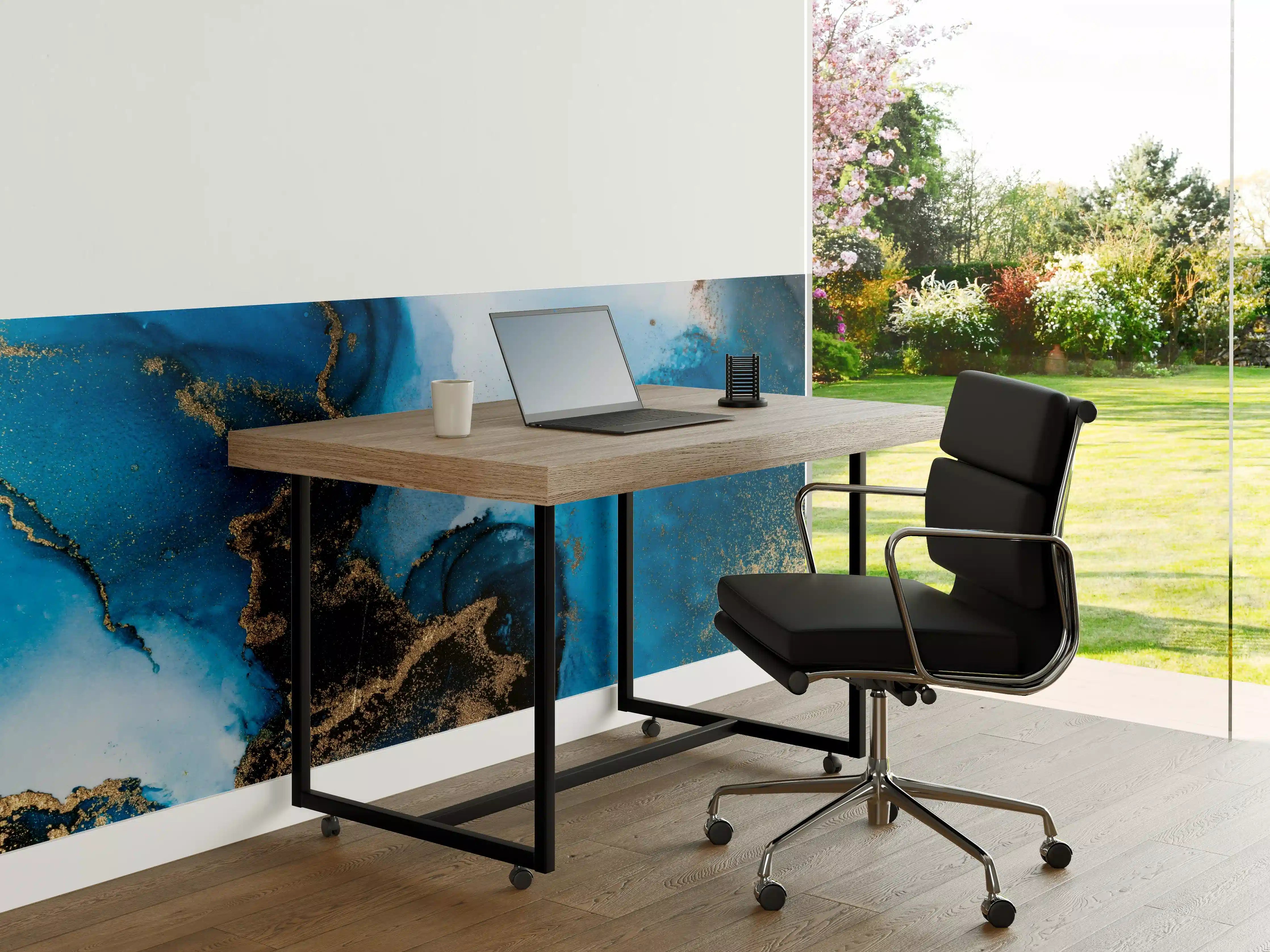 Büro Wandgestaltung - Luxus Marmor Textur - Flüssigmalerei