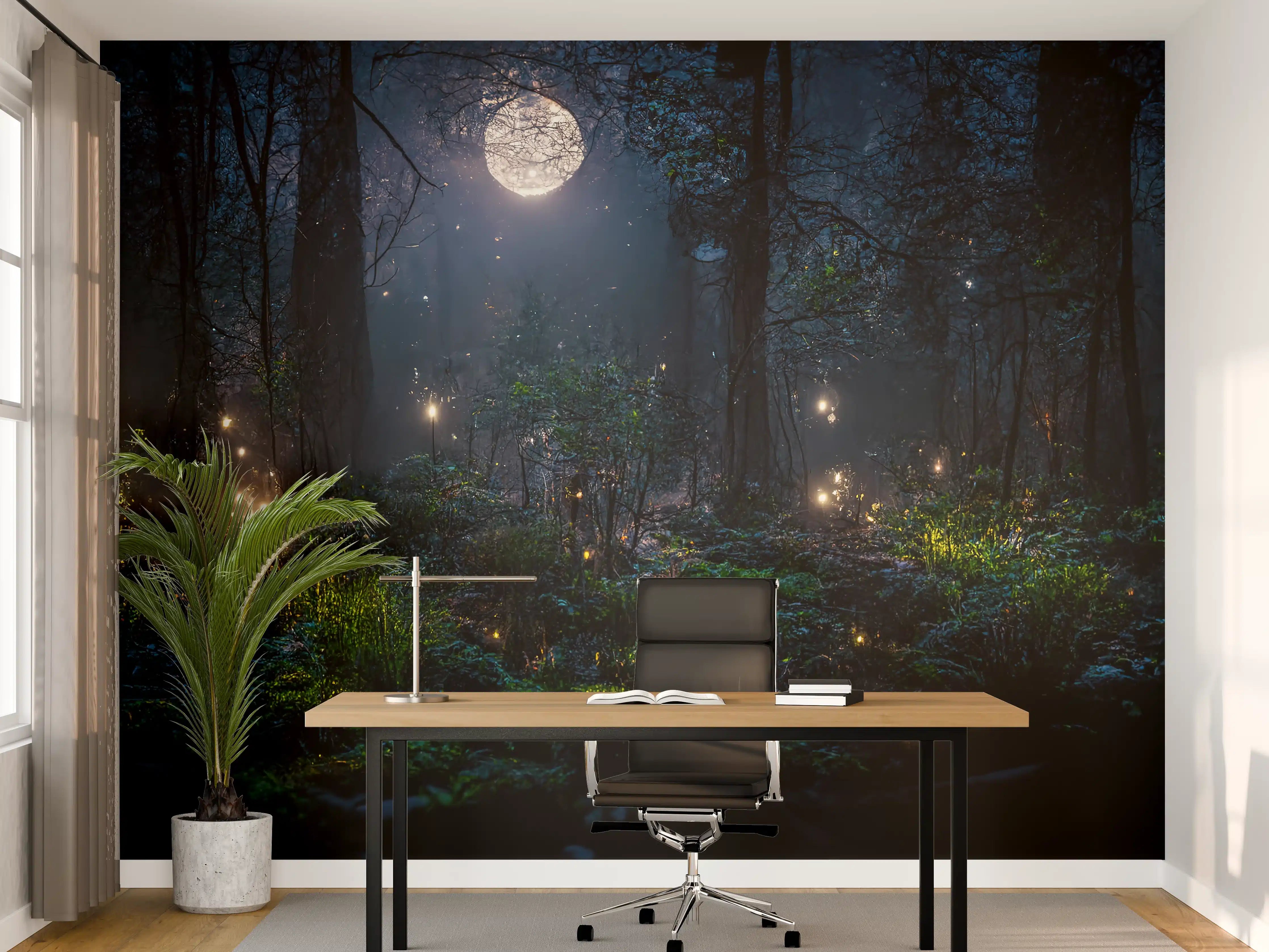 Büro Wandgestaltung - Märchenhafter Fantasiewald