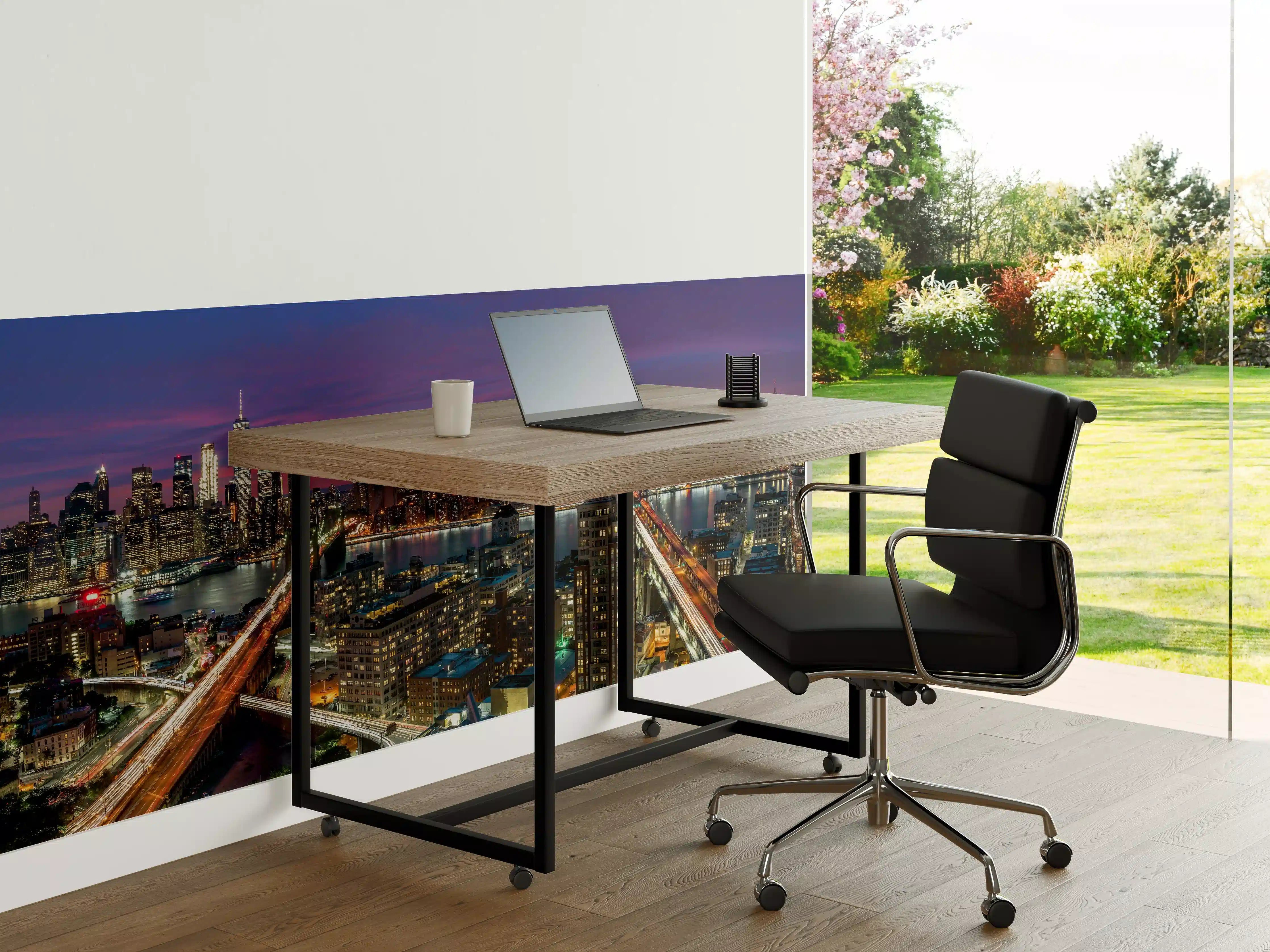 Büro Wandgestaltung - Manhattan Skyline bei Dämmerung