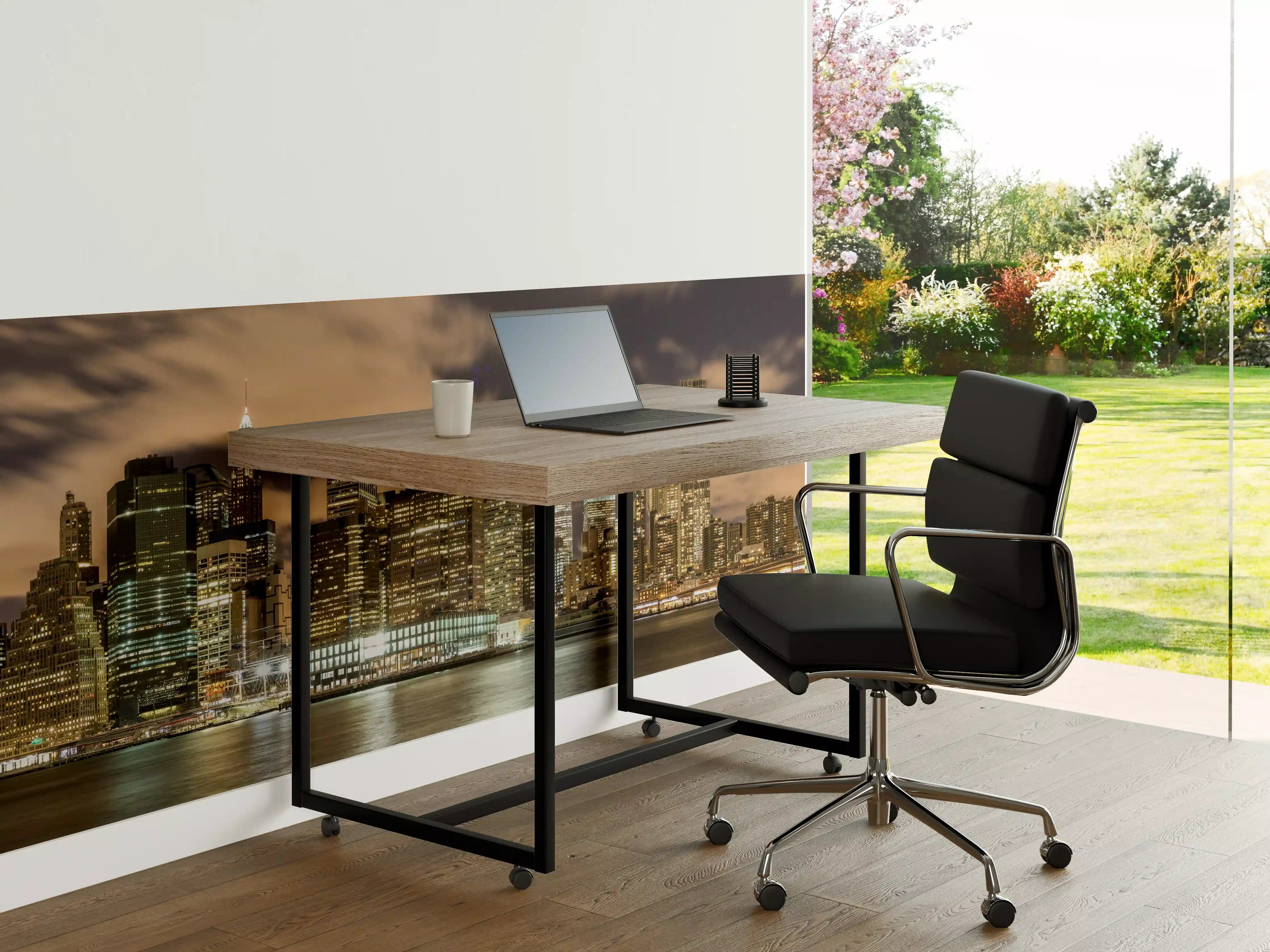 Büro Wandgestaltung - Manhattan Skyline im Glanz der Nacht