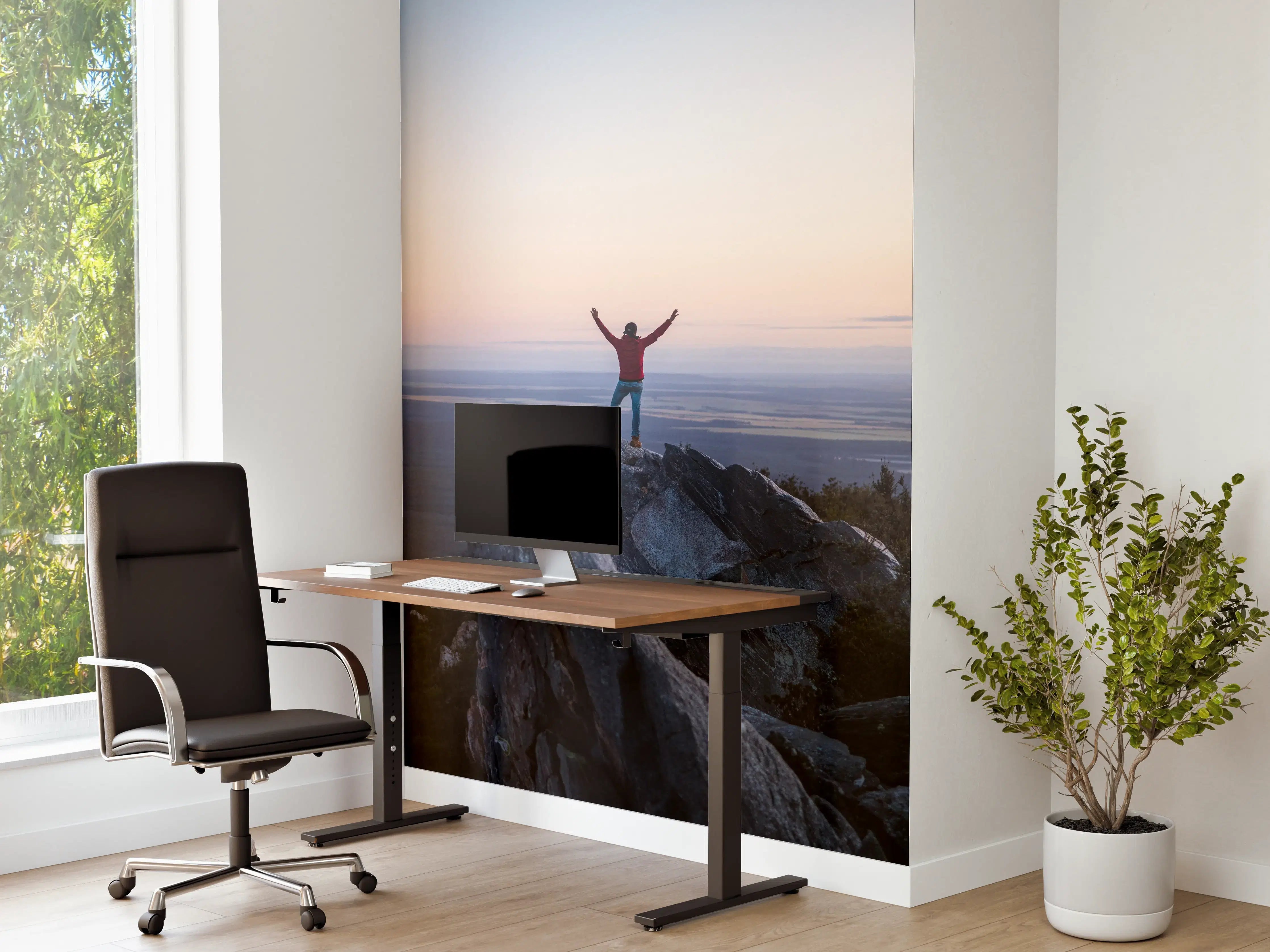 Büro Wandgestaltung - Mann steht auf das East Mount Barren