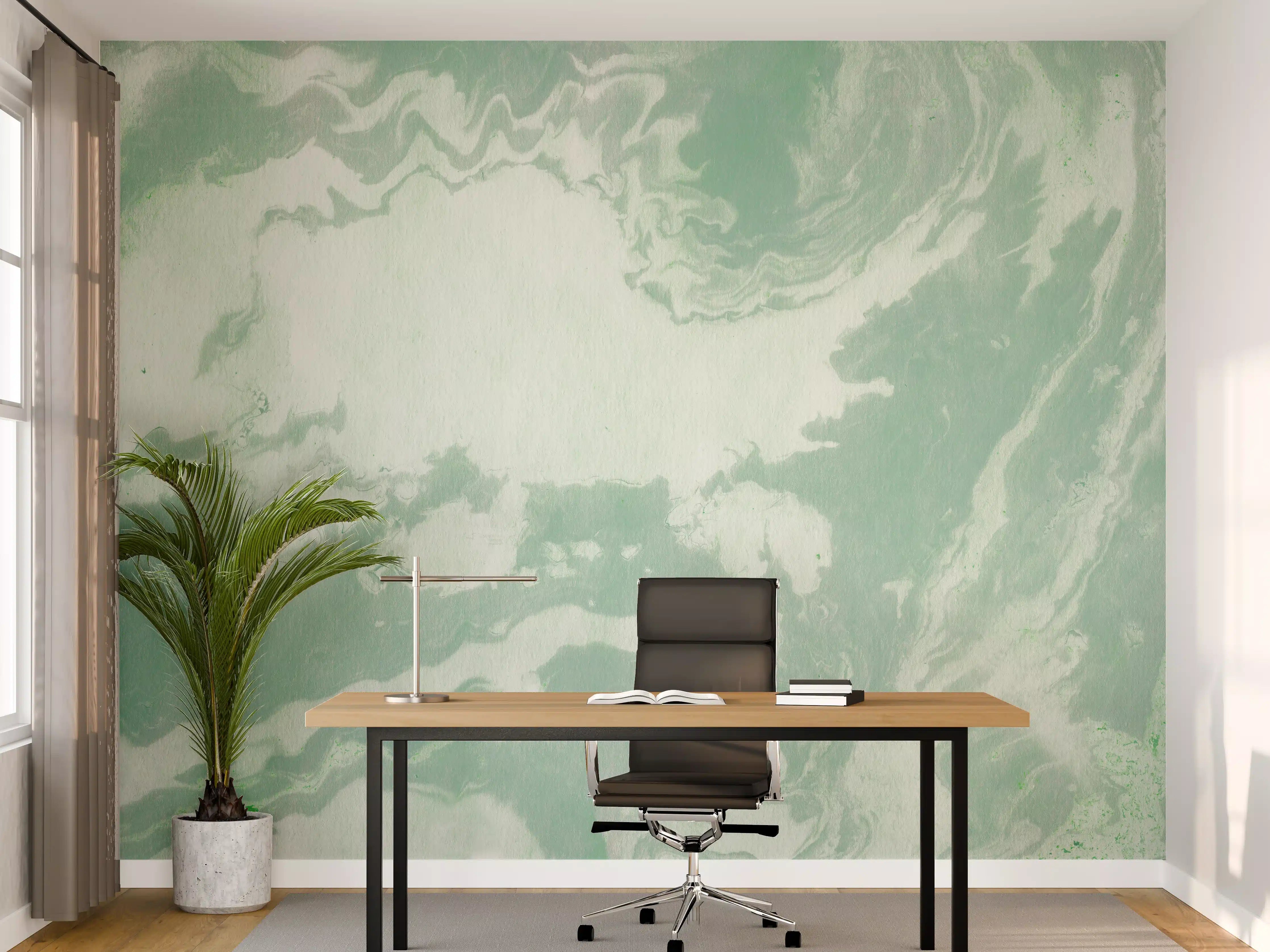 Büro Wandgestaltung - Marmor Oberfläche - Pastellmalerei