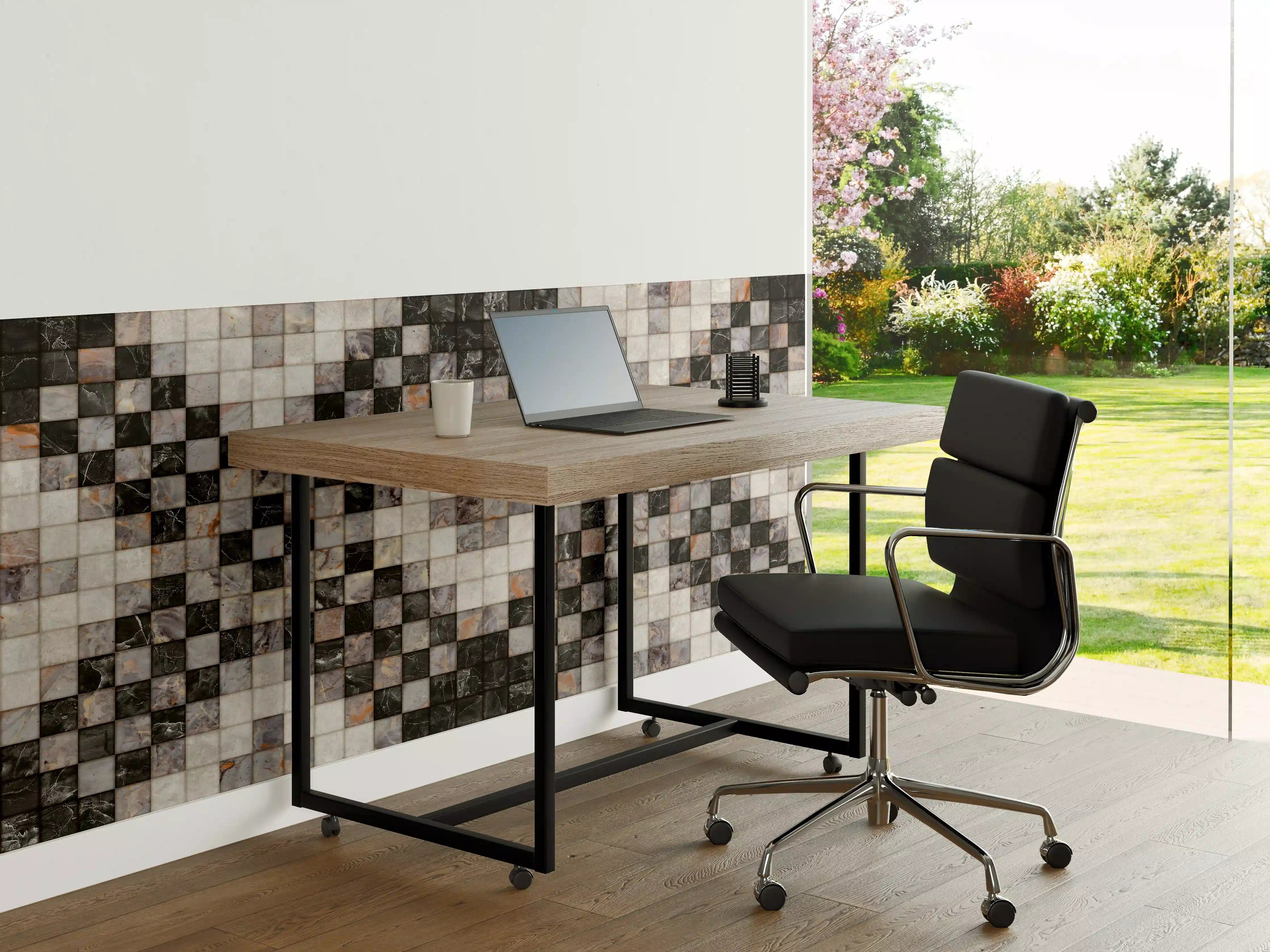 Büro Wandgestaltung - Marmor Textur - Retro-Muster 