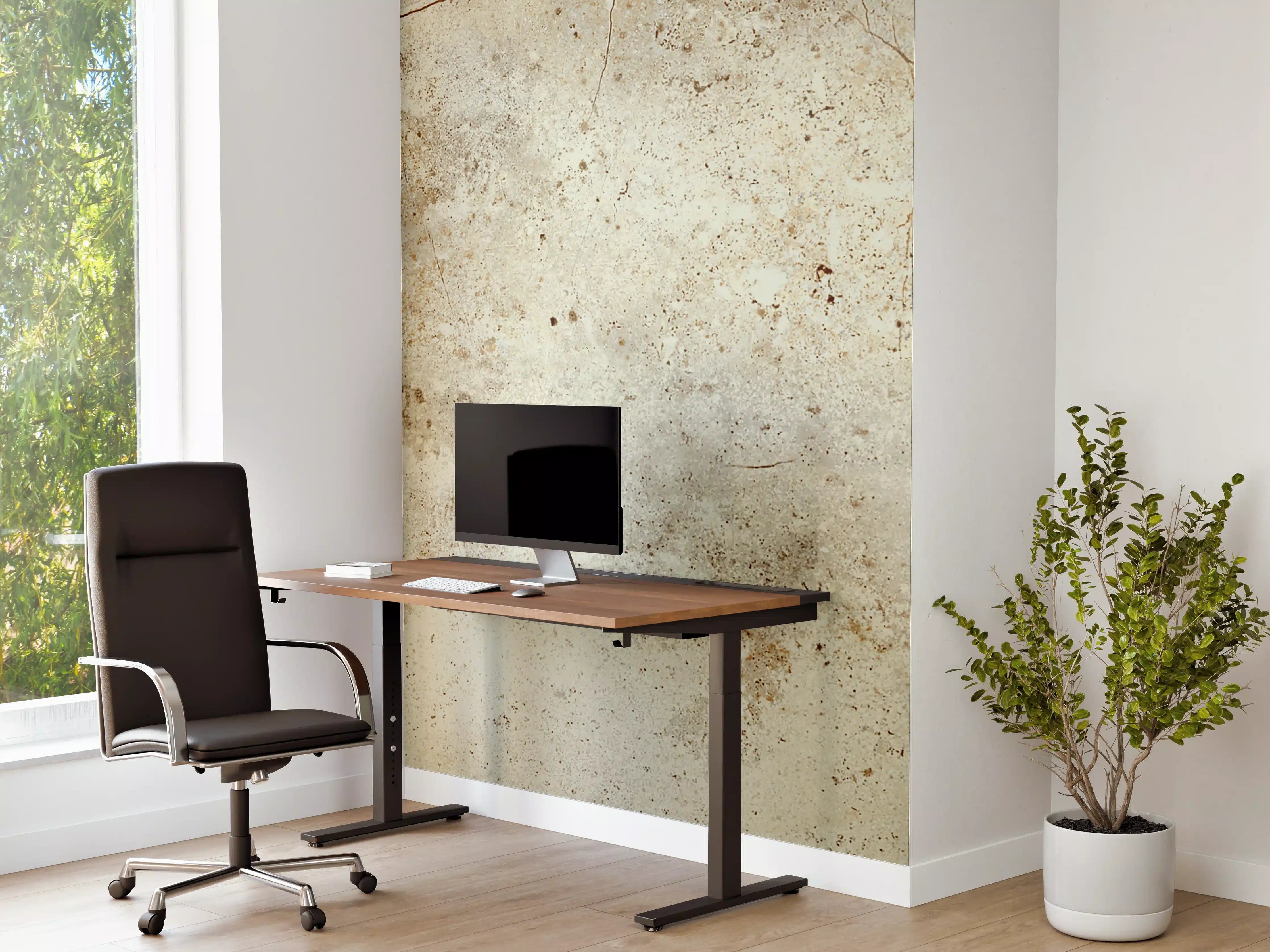 Büro Wandgestaltung - Marmor Textur hell