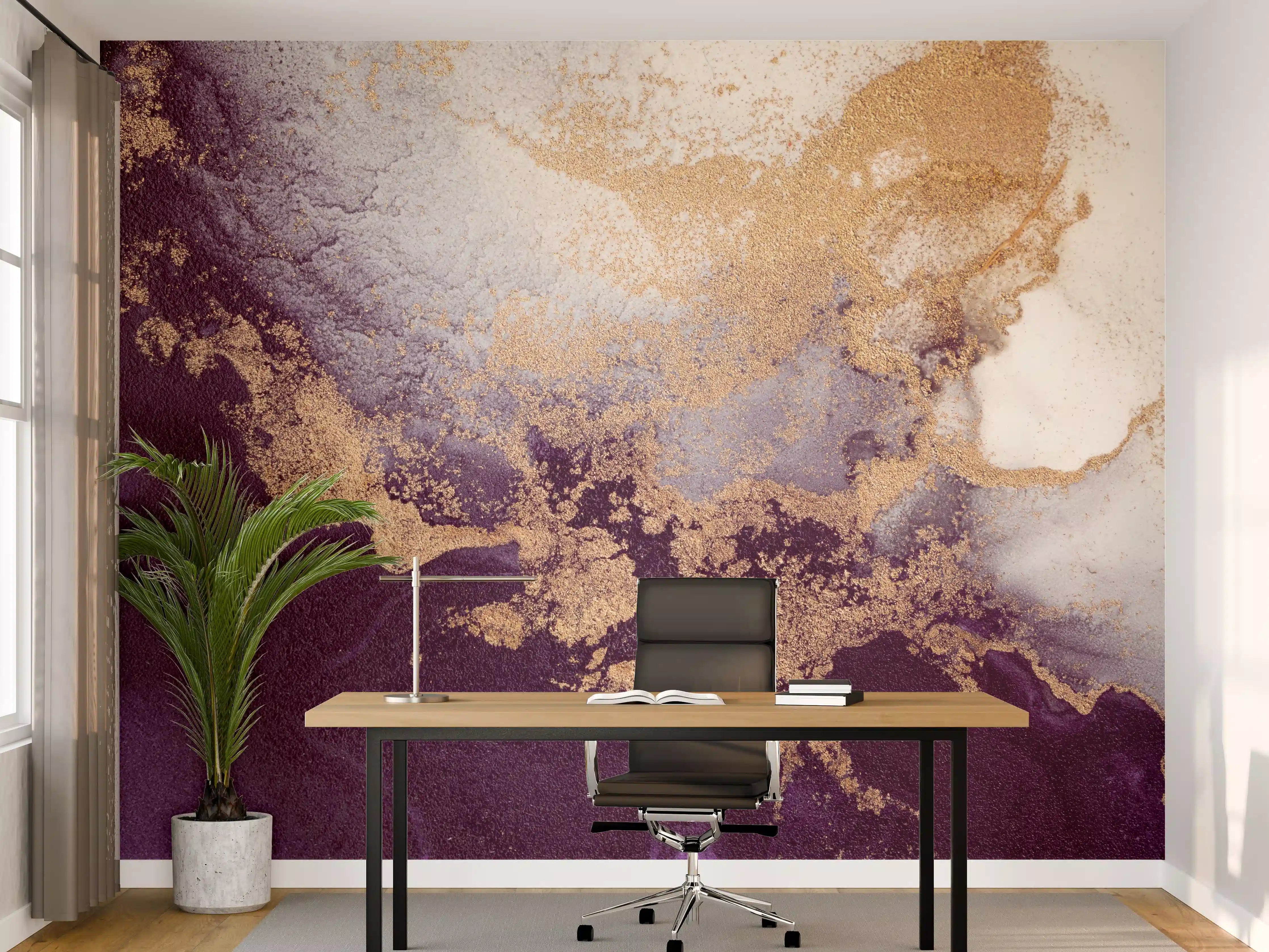 Büro Wandgestaltung - Marmor Wand Design - Flüssigkunst