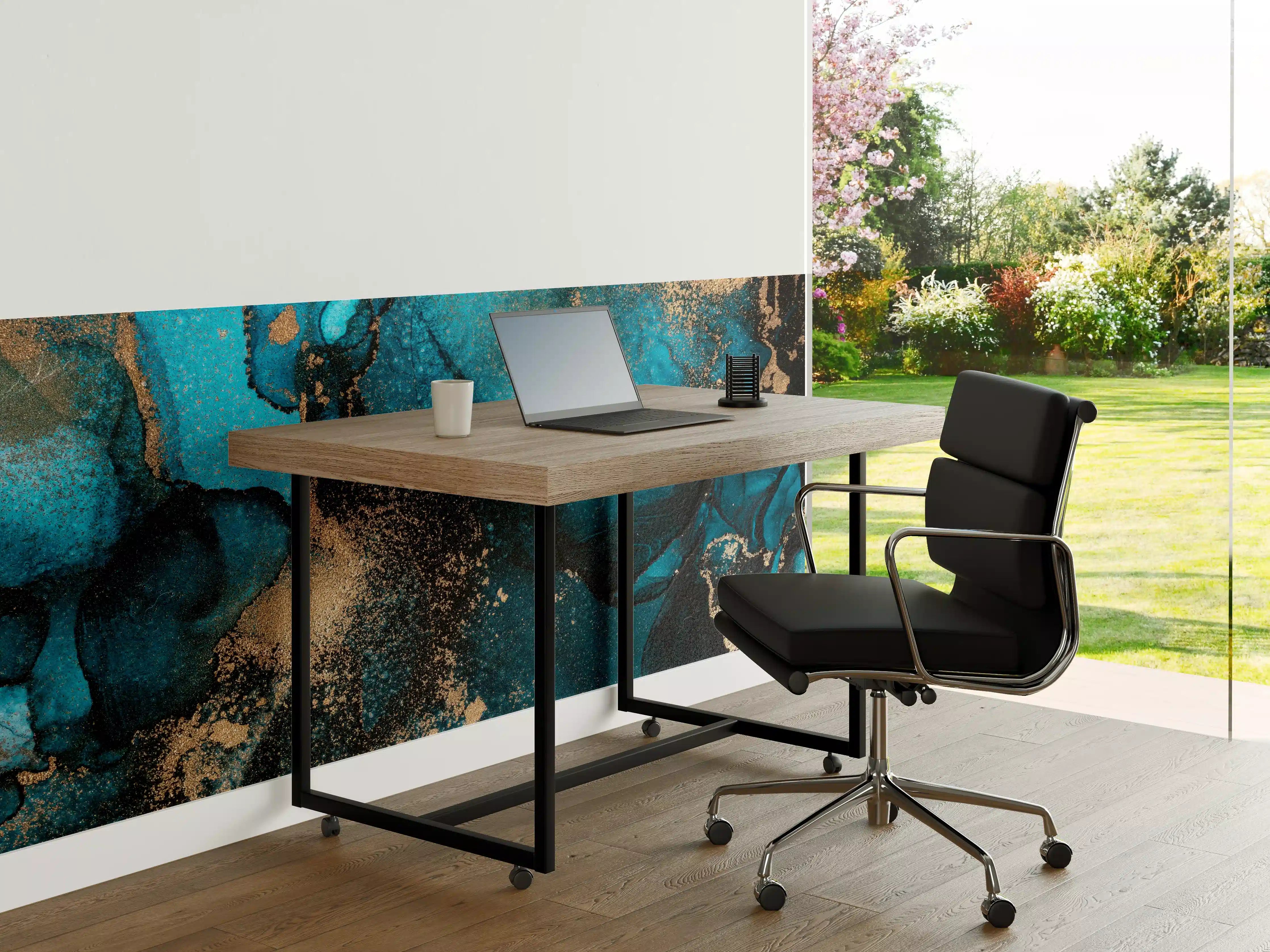 Büro Wandgestaltung - Marmor Wand Design - Flüssigmalerei