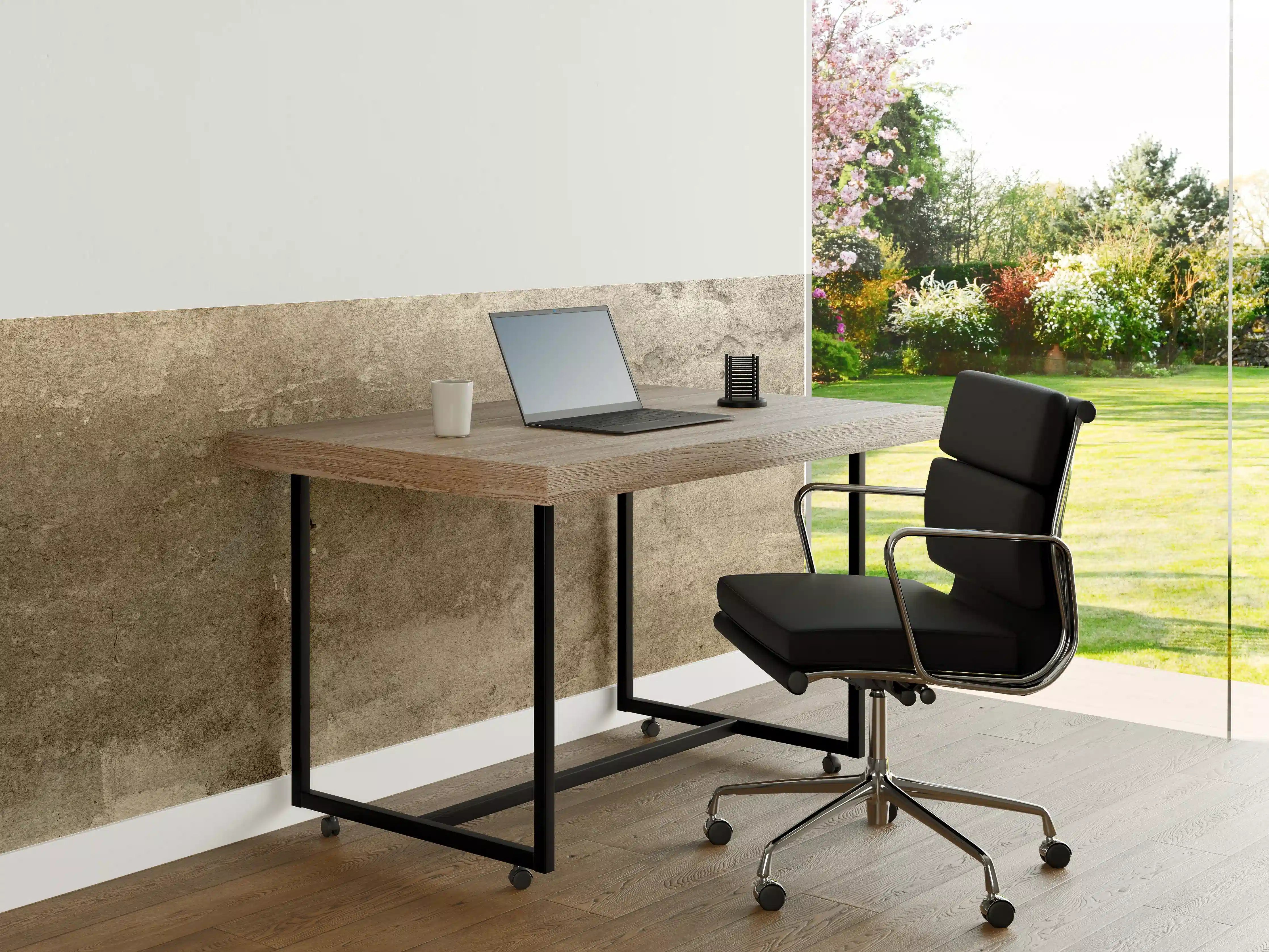 Büro Wandgestaltung - Massiver beigefarbiger Beton