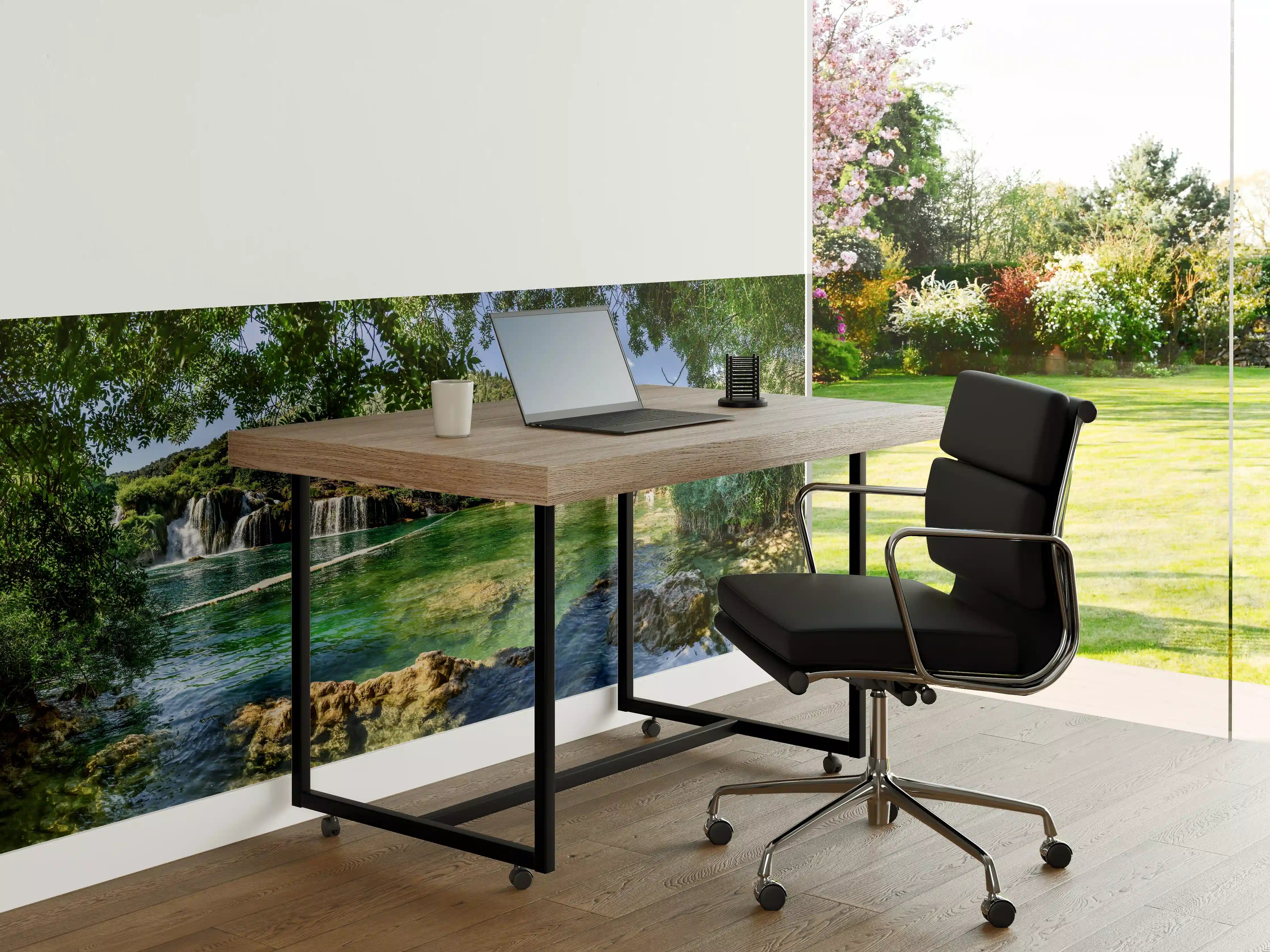 Büro Wandgestaltung - Mediterraner Wasserfall