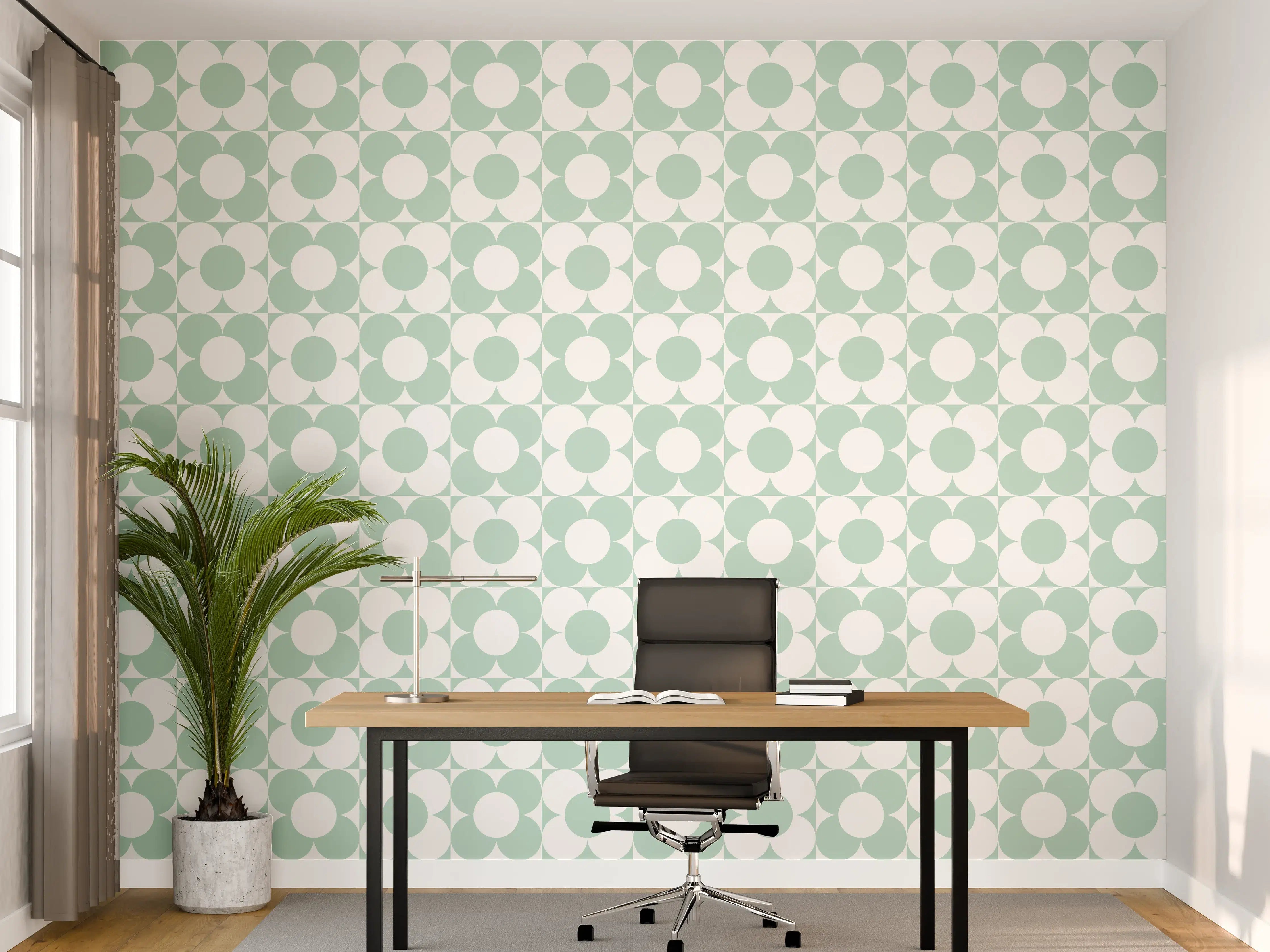 Büro Wandgestaltung - Menta Retro Design