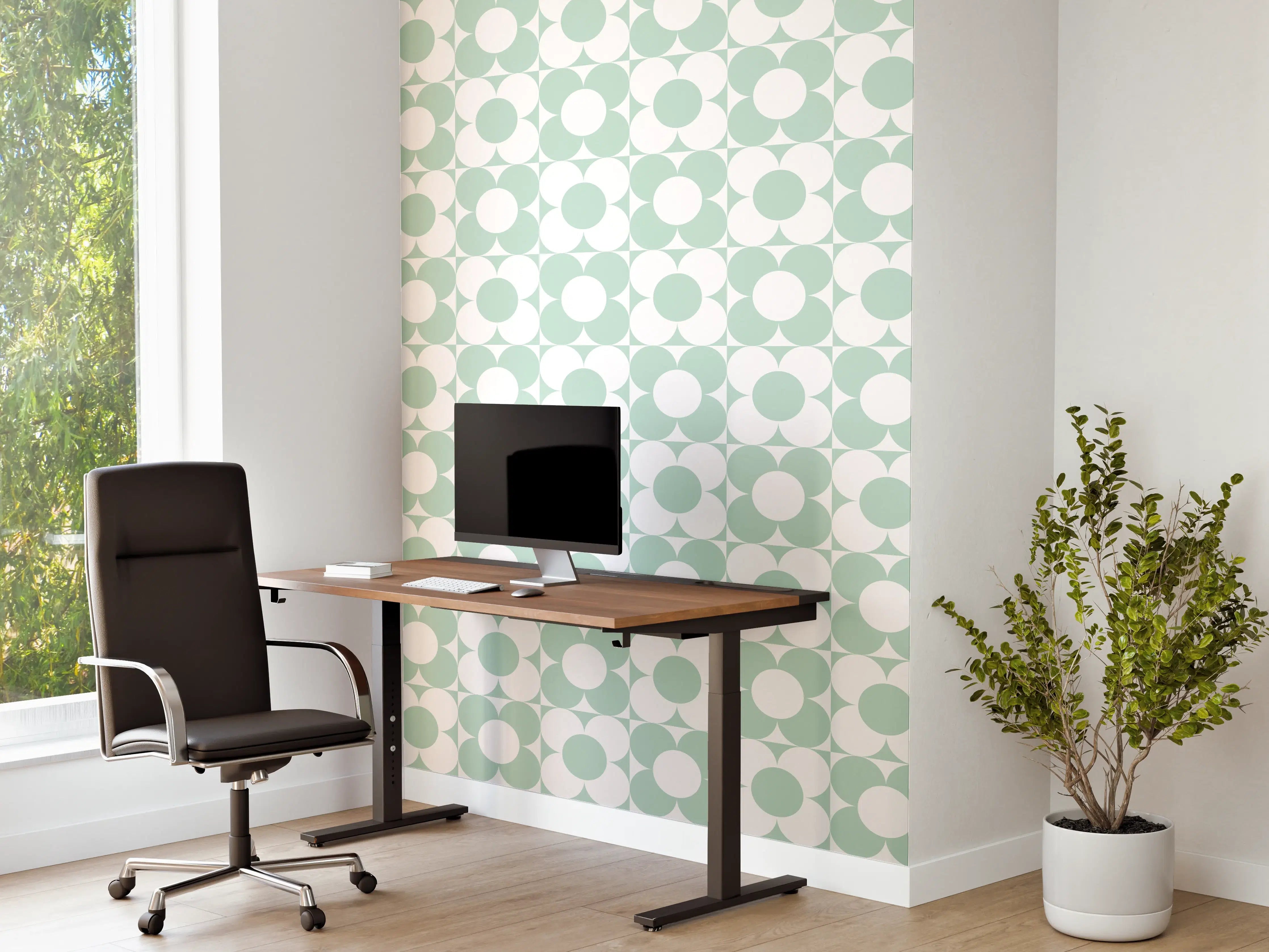 Büro Wandgestaltung - Menta Retro Design