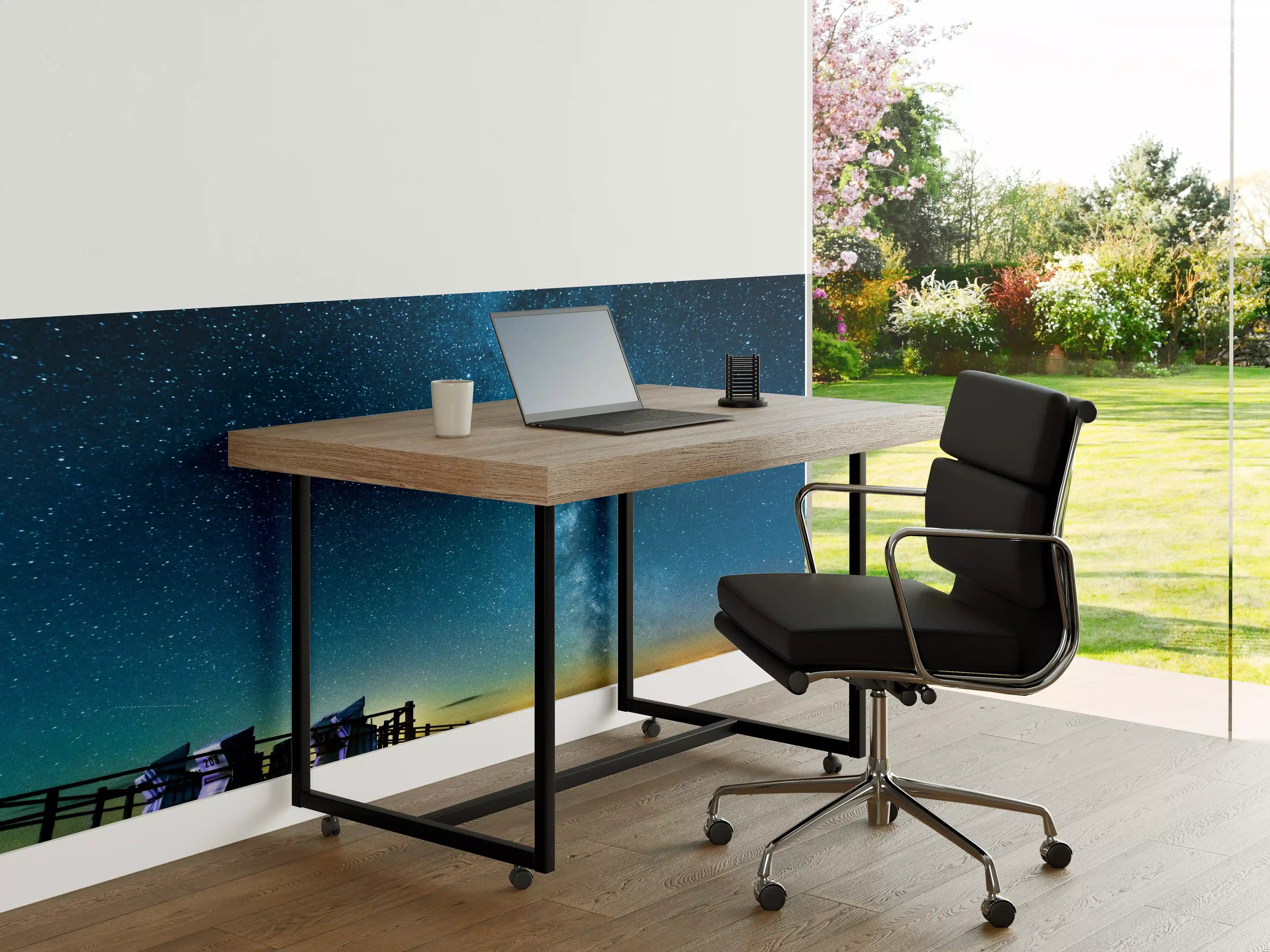 Büro Wandgestaltung - Milchstraße bei Nacht über der Nordsee