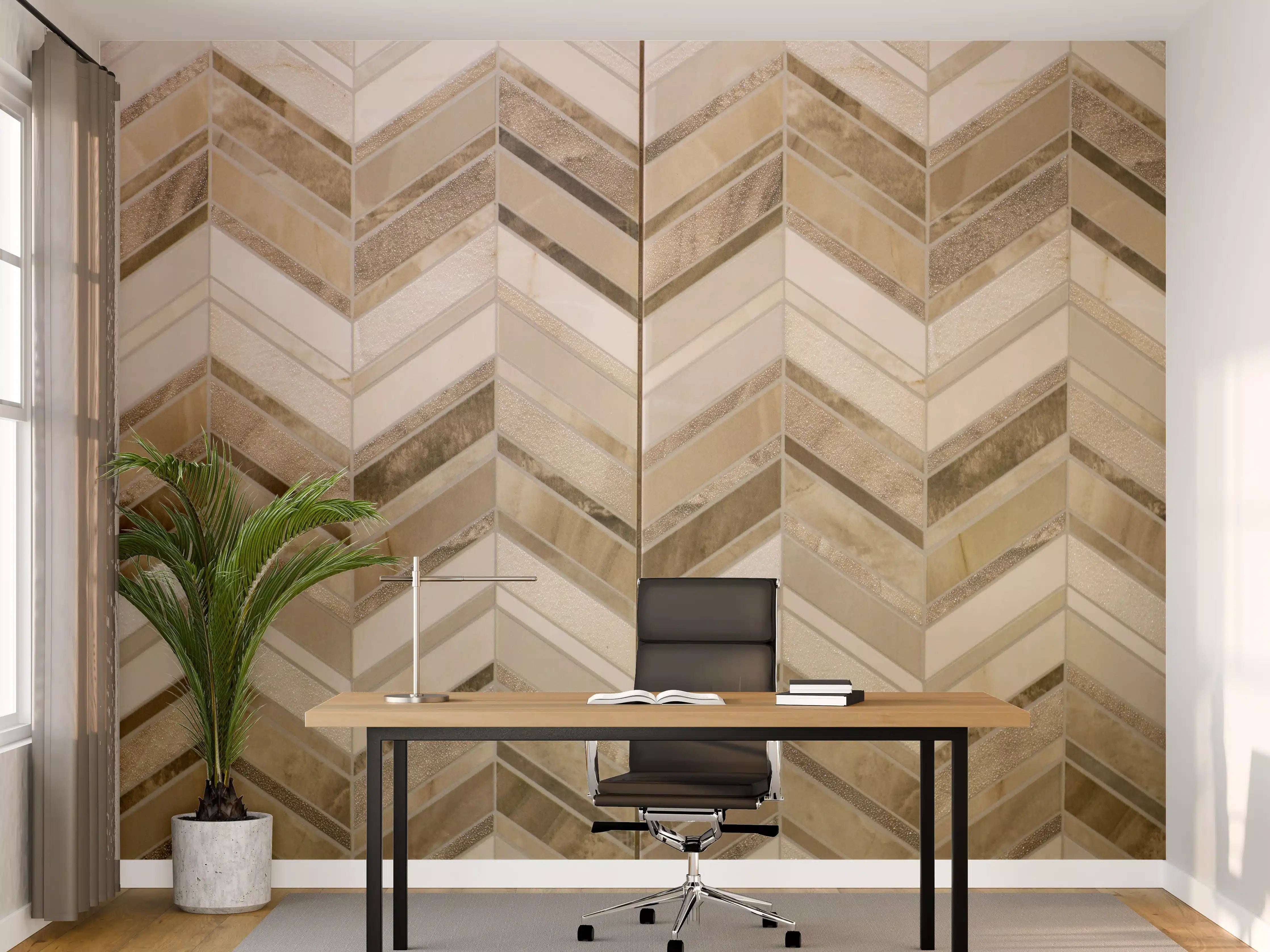 Büro Wandgestaltung - Moderne Beige-Creme Wandfliesen