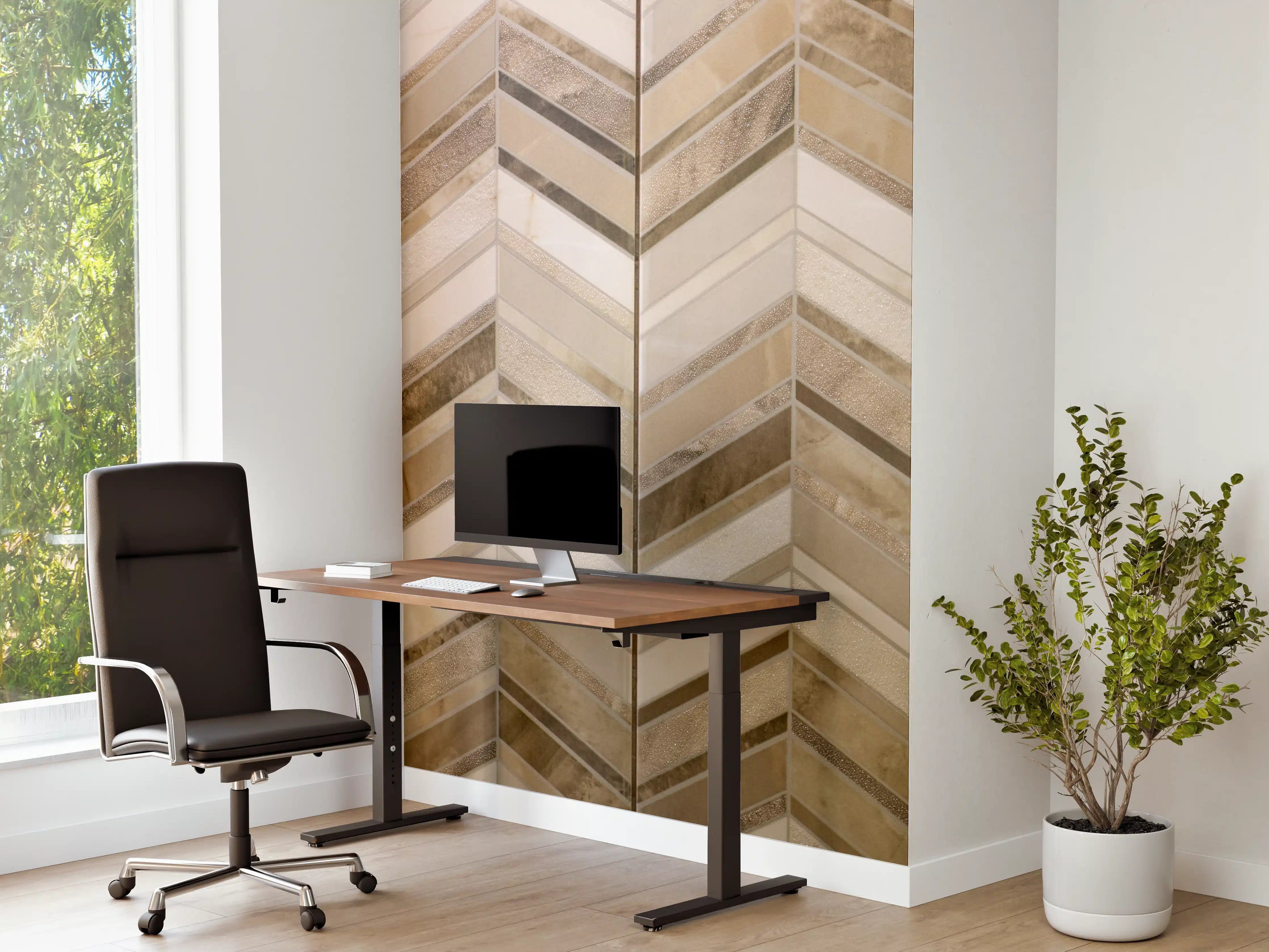 Büro Wandgestaltung - Moderne Beige-Creme Wandfliesen