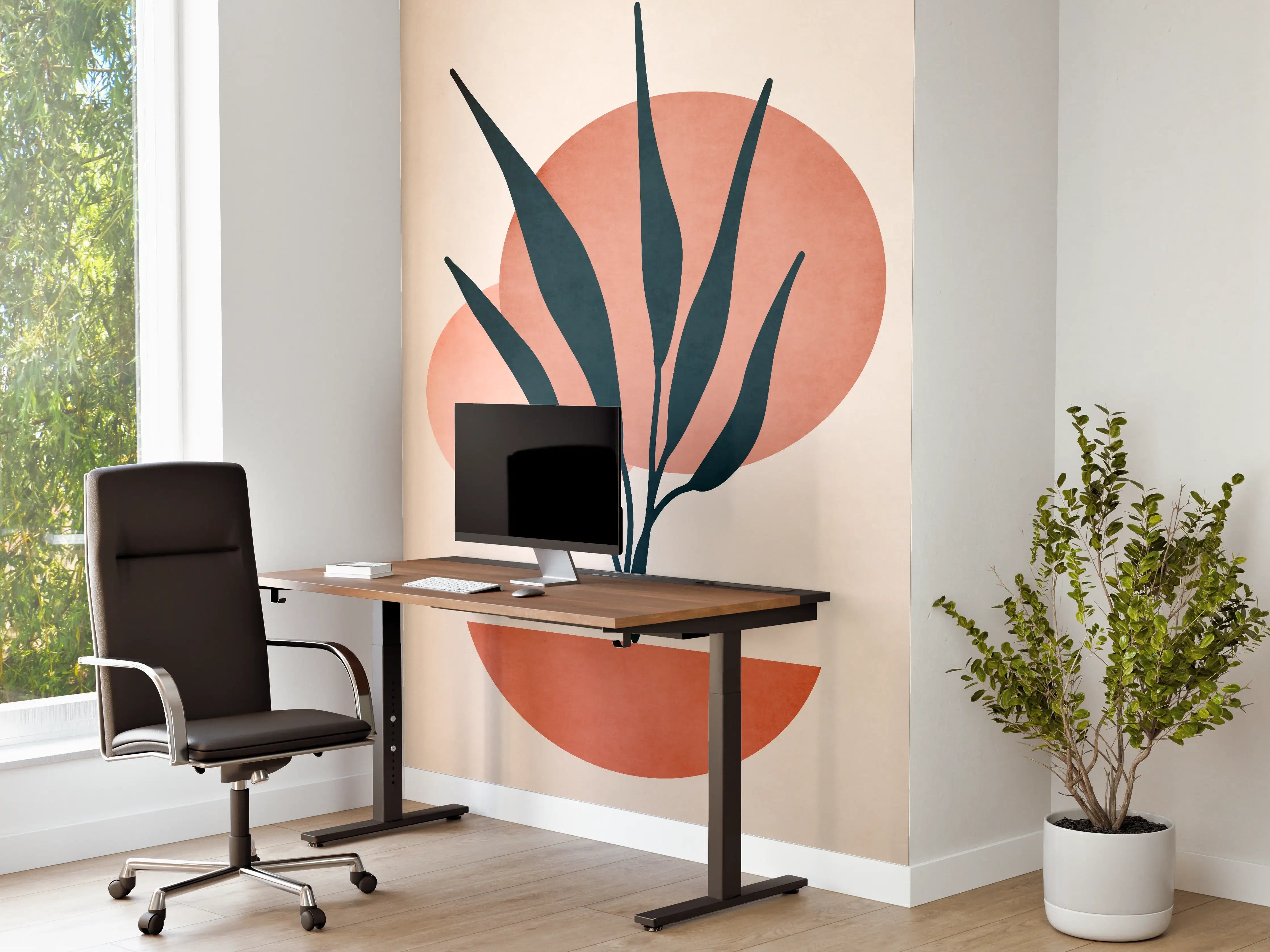 Büro Wandgestaltung - Moderne Darstellung - Floral