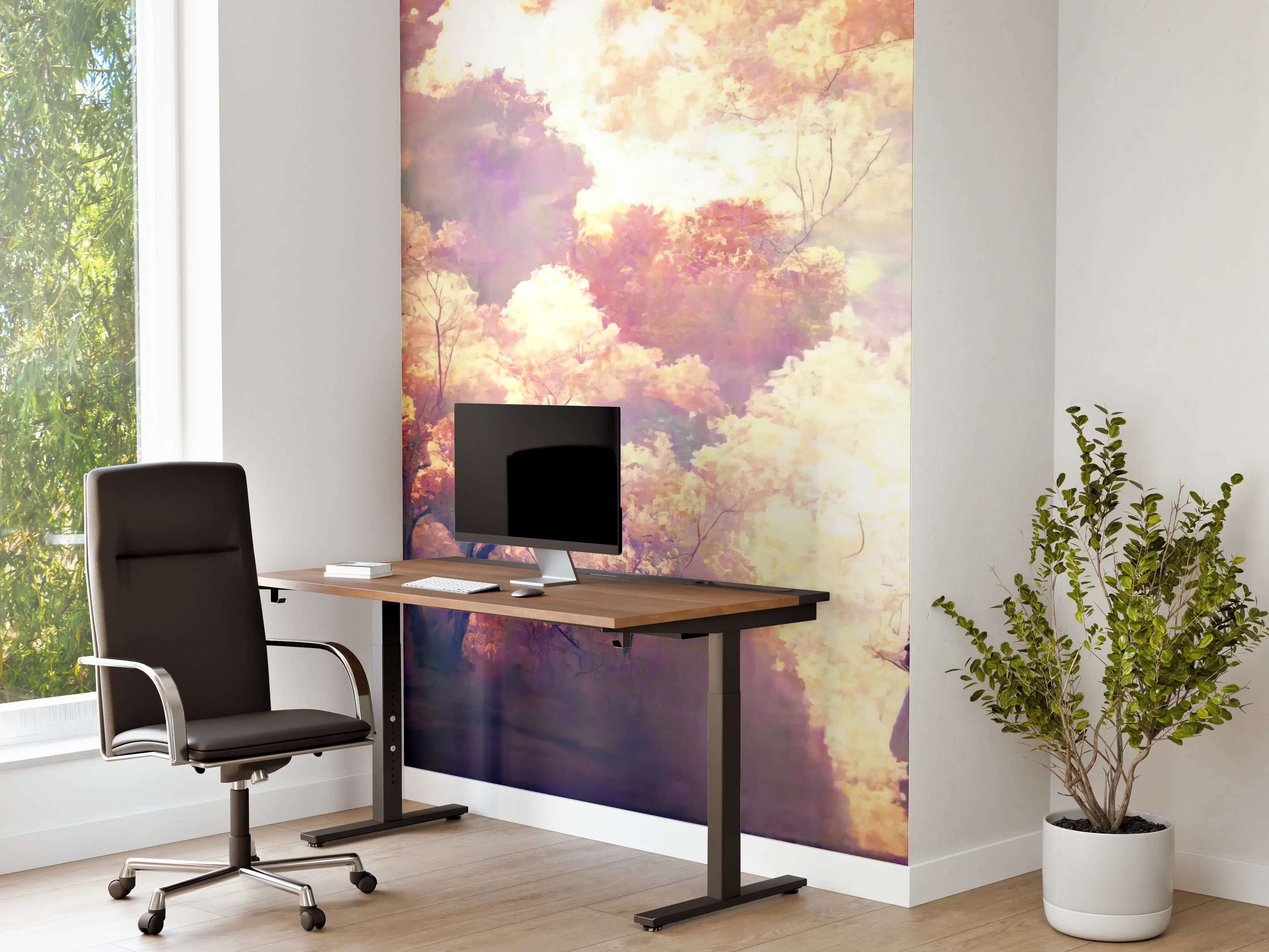 Büro Wandgestaltung - Moderne Kunst - Person in den Wäldern