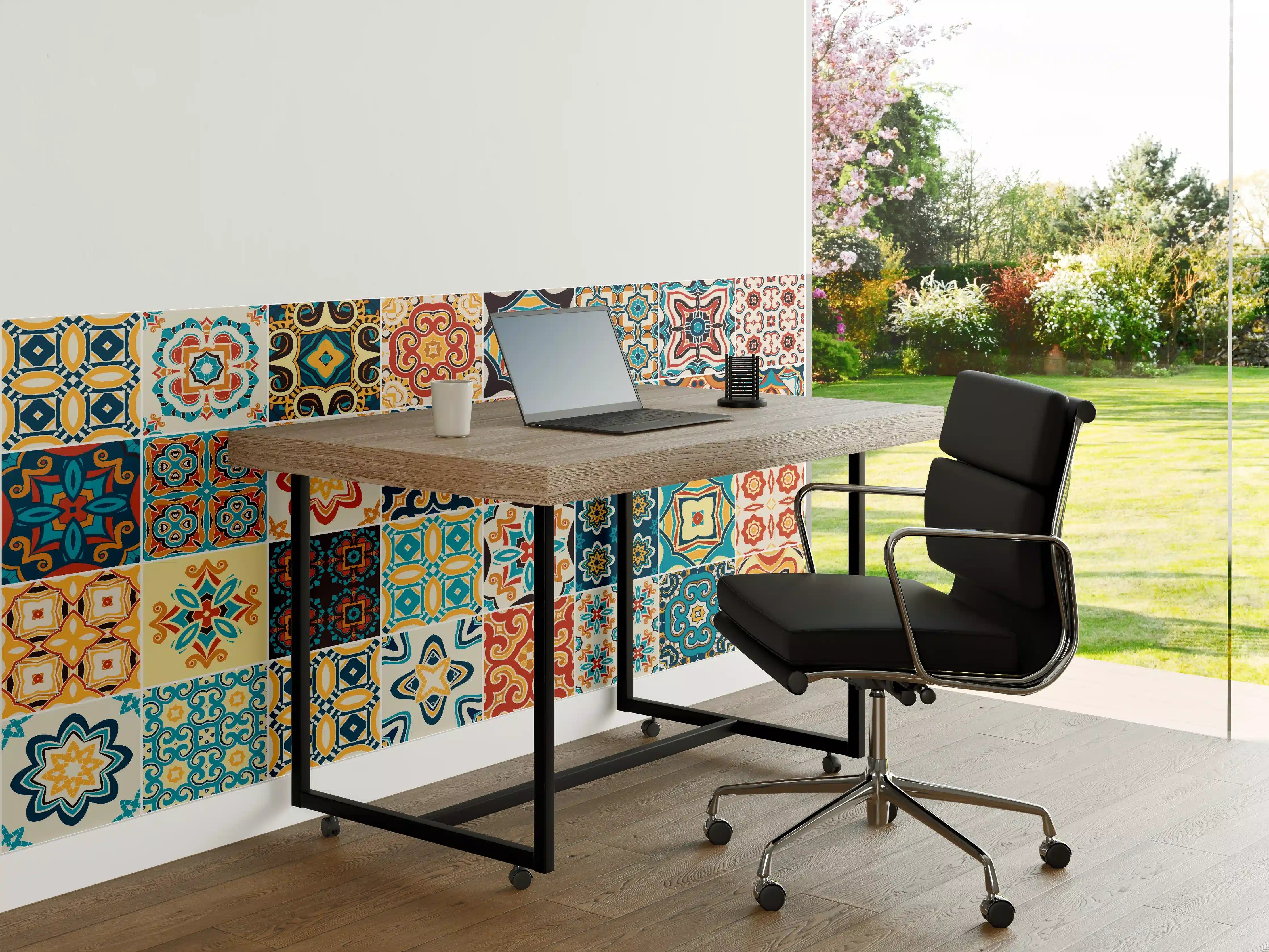 Büro Wandgestaltung - Moderne Mosaikmuster