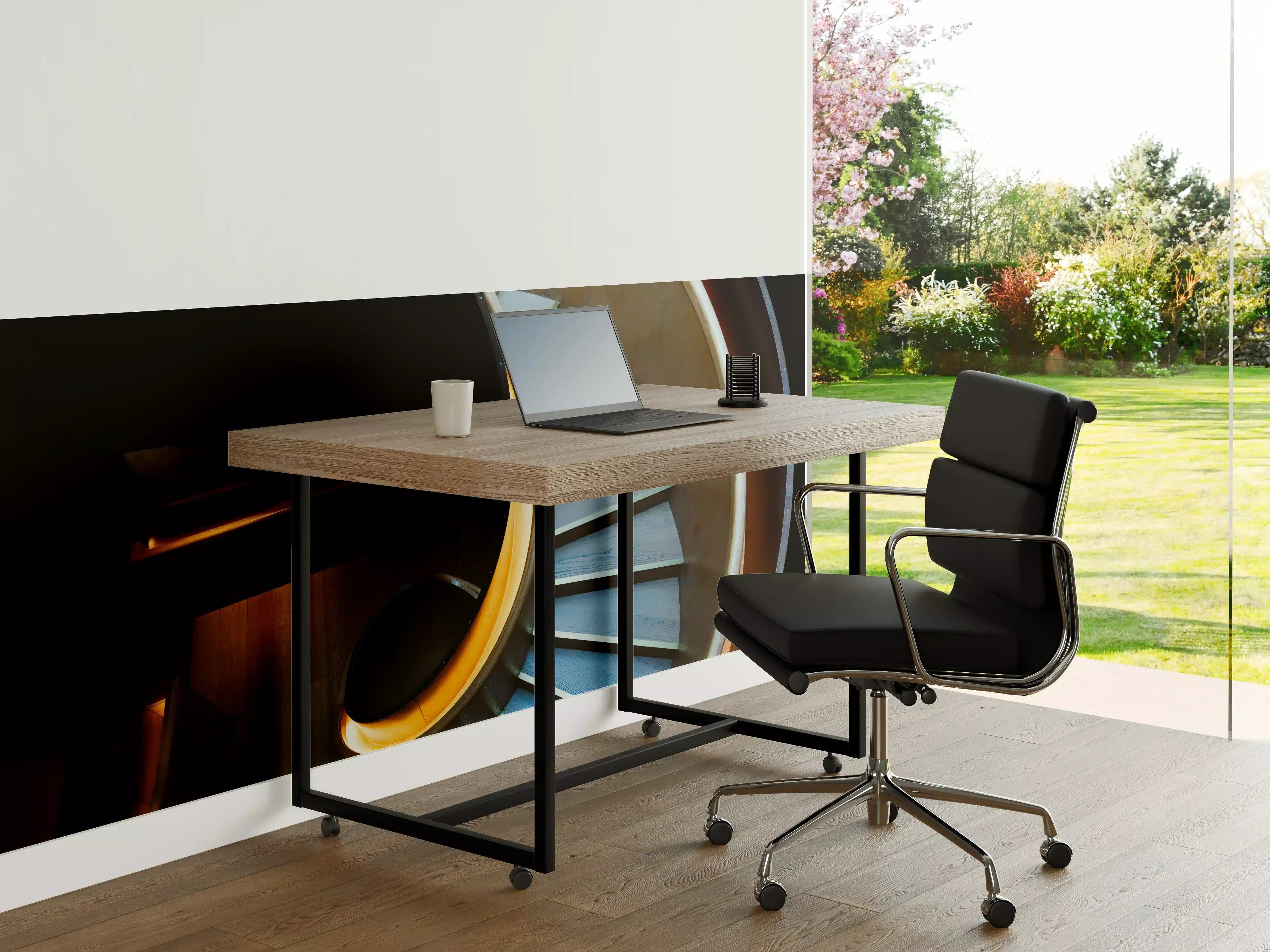 Büro Wandgestaltung - Moderne Spiraltreppe Design