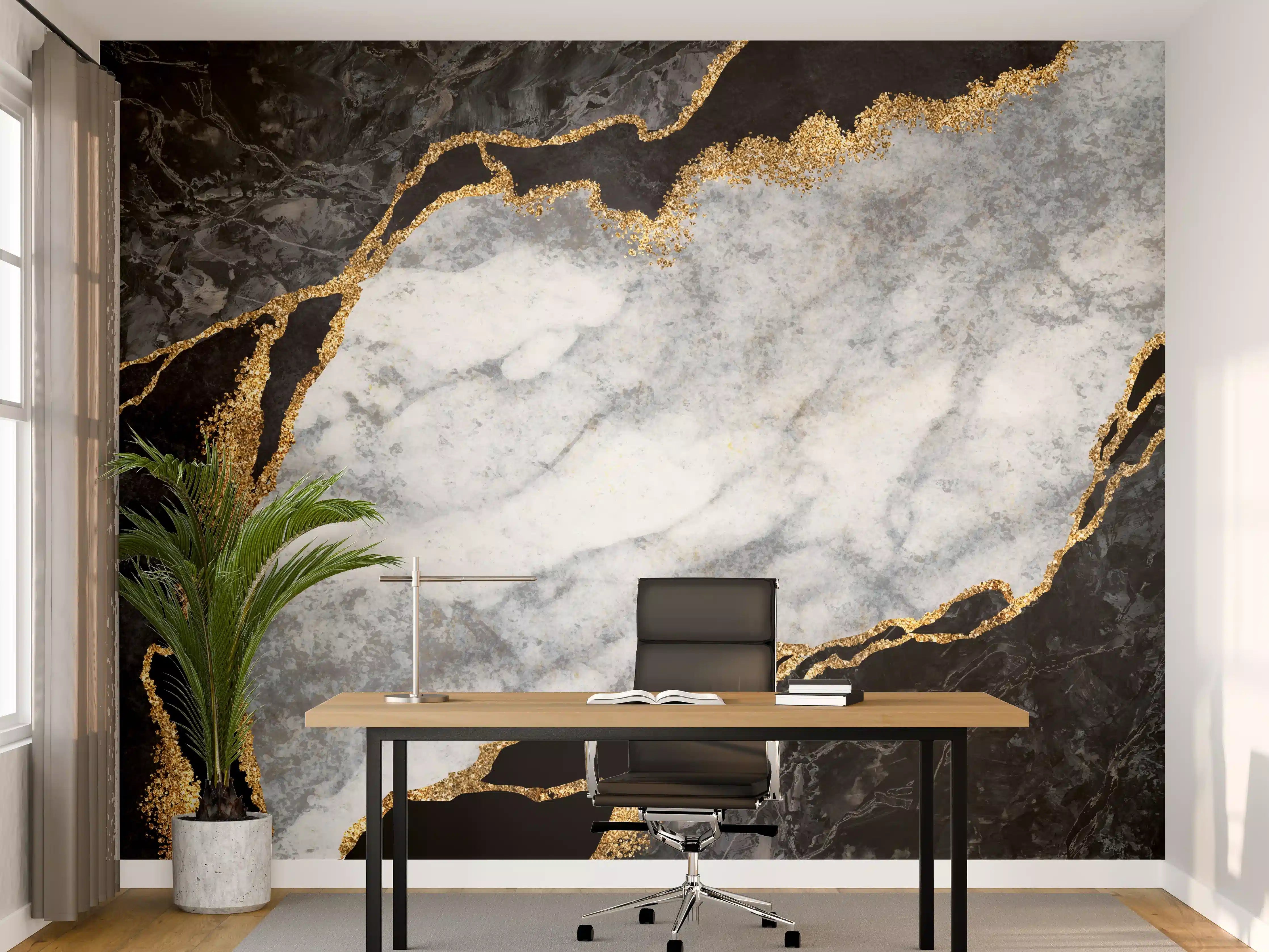 Büro Wandgestaltung - Moderne rissige Oberfläche