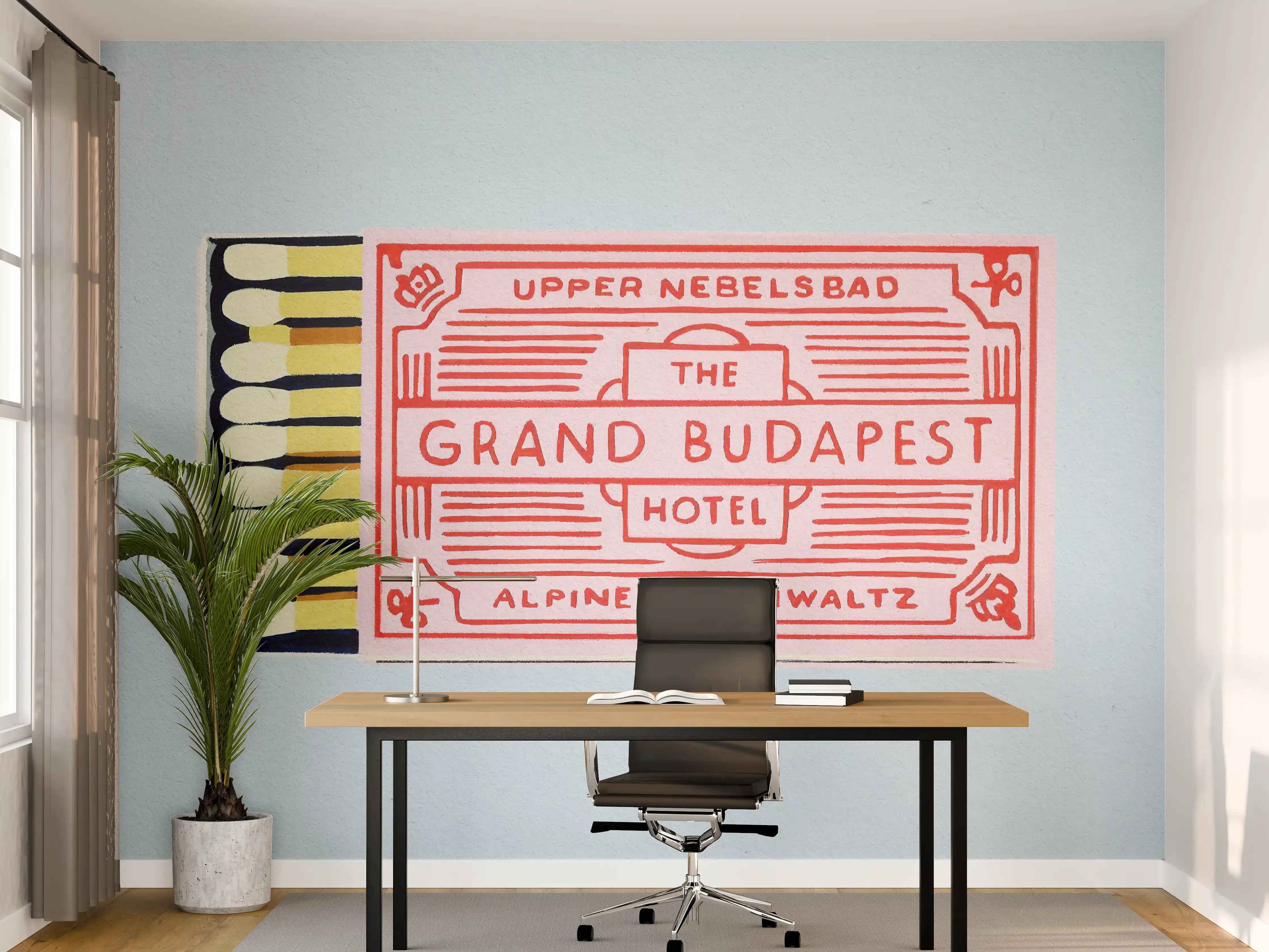 Büro Wandgestaltung - Modernes Streichholz Poster