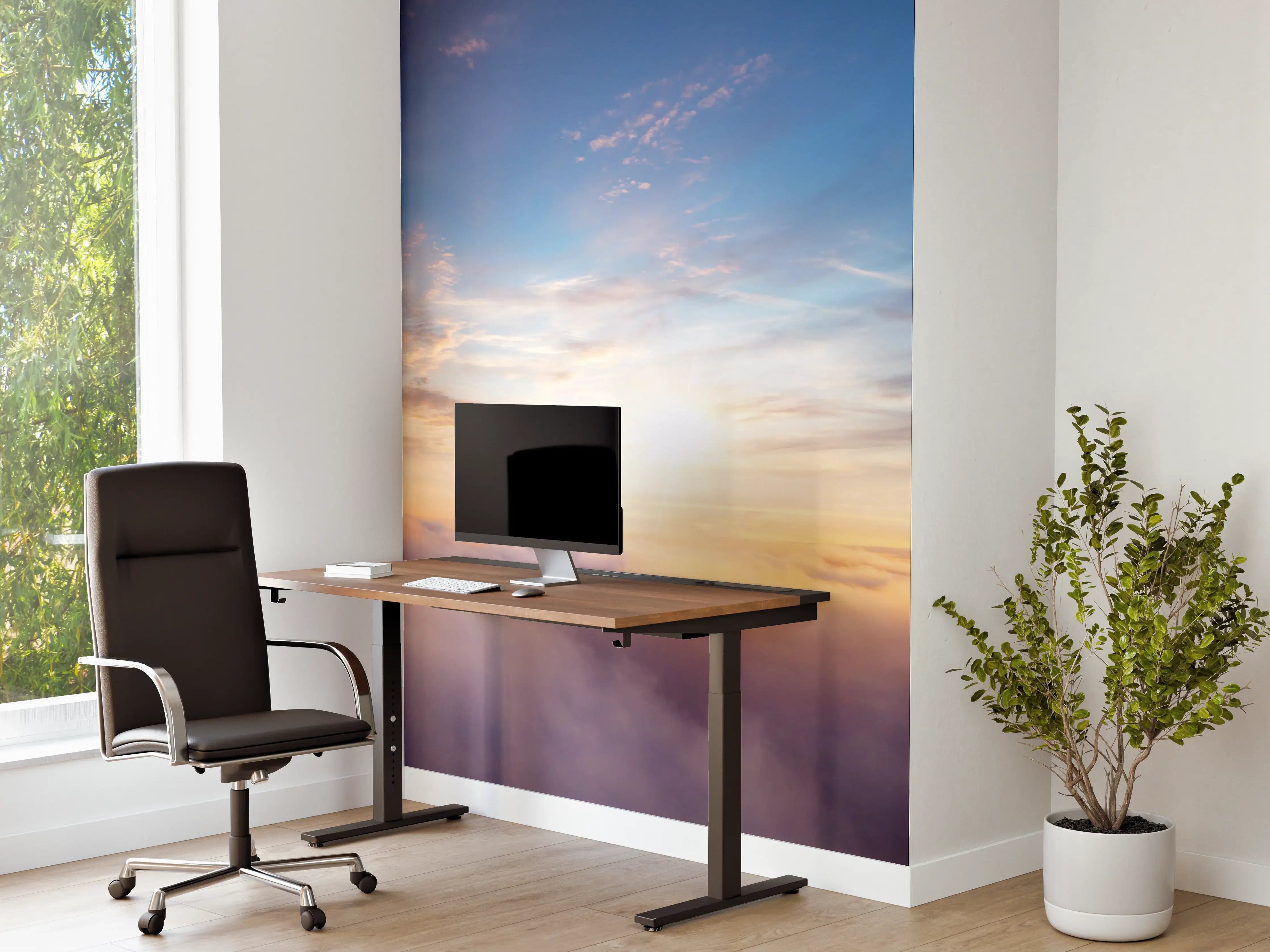 Büro Wandgestaltung - Morgendämmerung Wolken Himmel