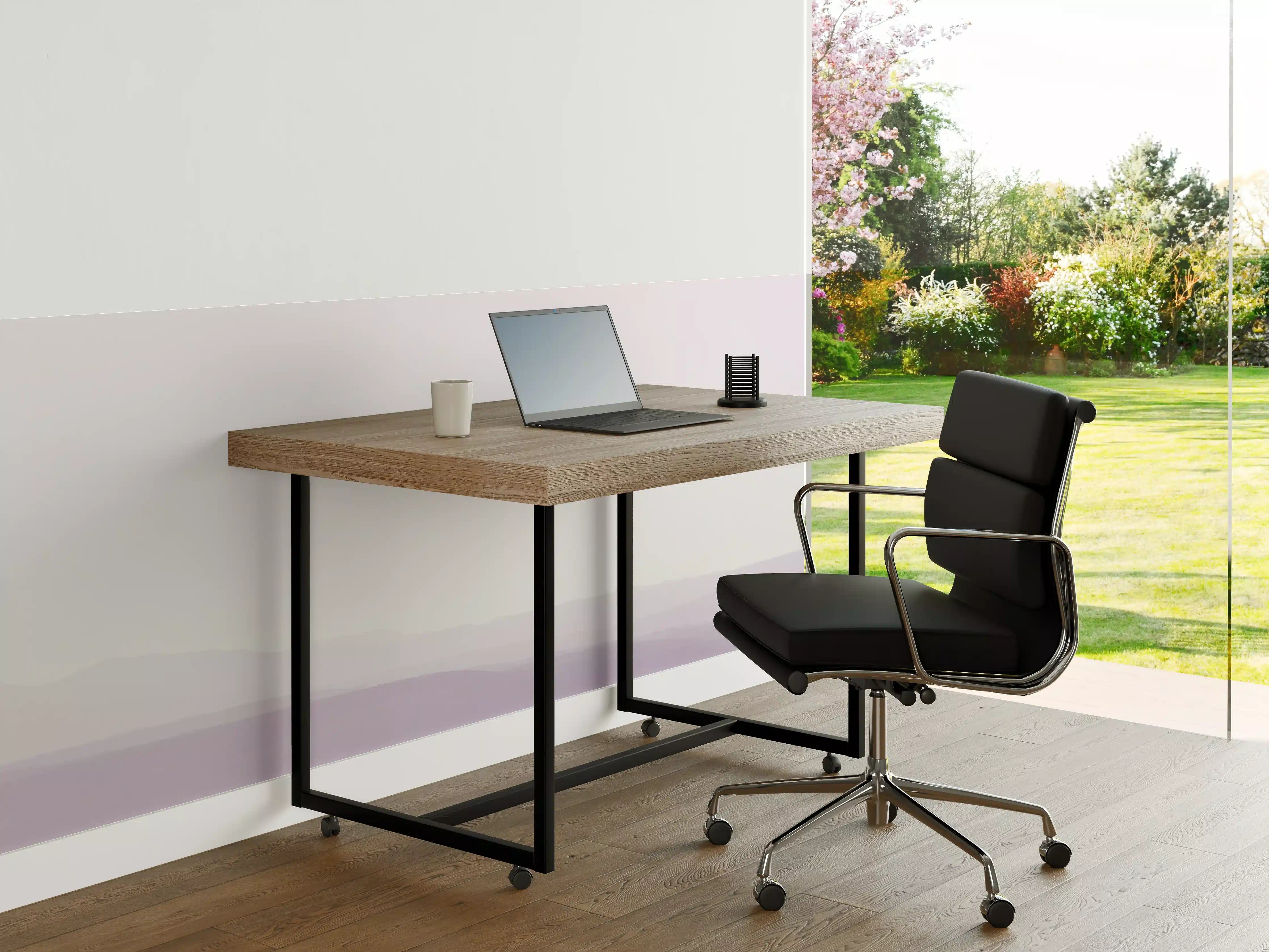 Büro Wandgestaltung - Morgendämmerung mit Baum und Meer