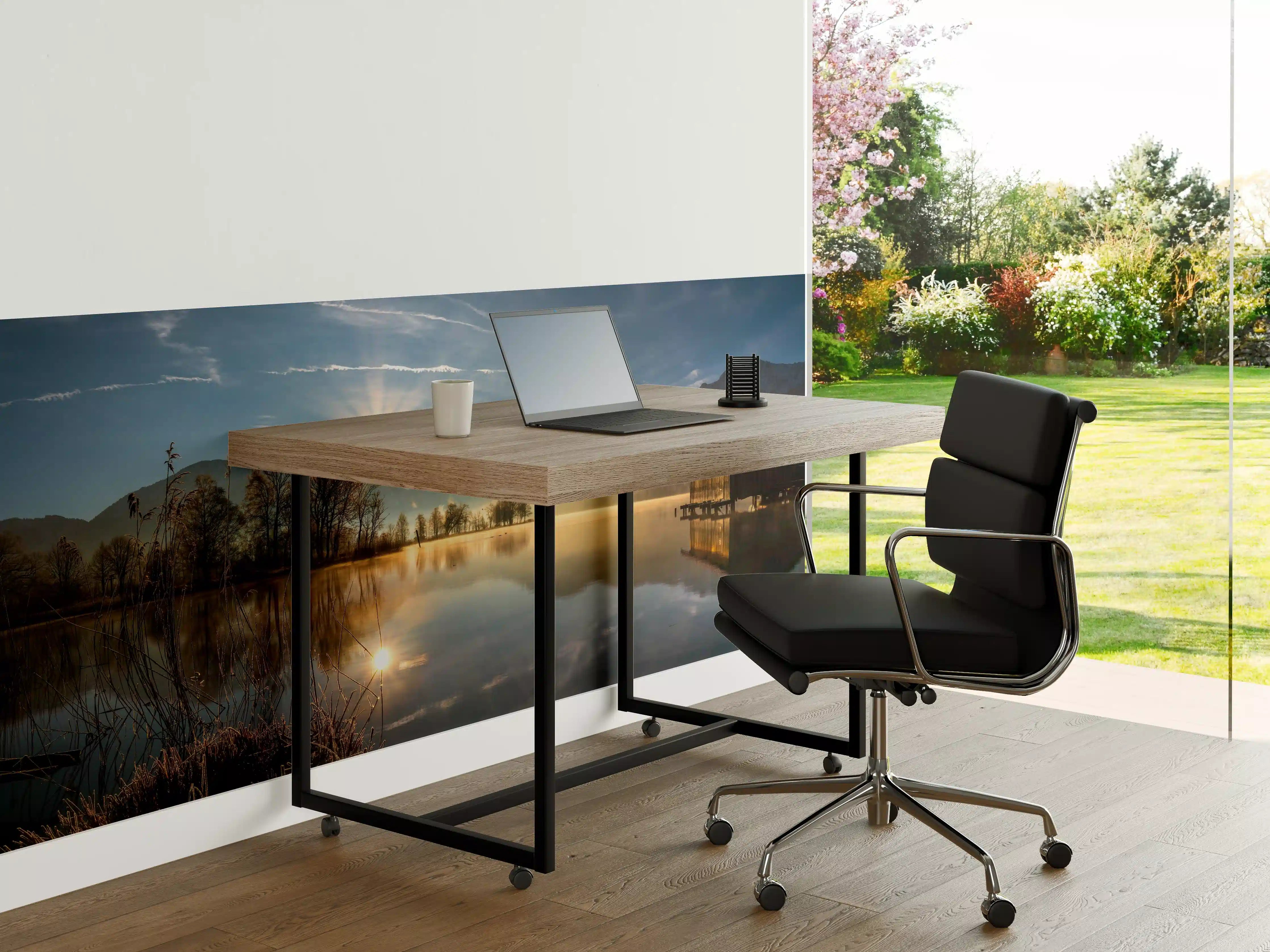 Büro Wandgestaltung - Morgensonnenblick auf den Bayerischen Kochelsee