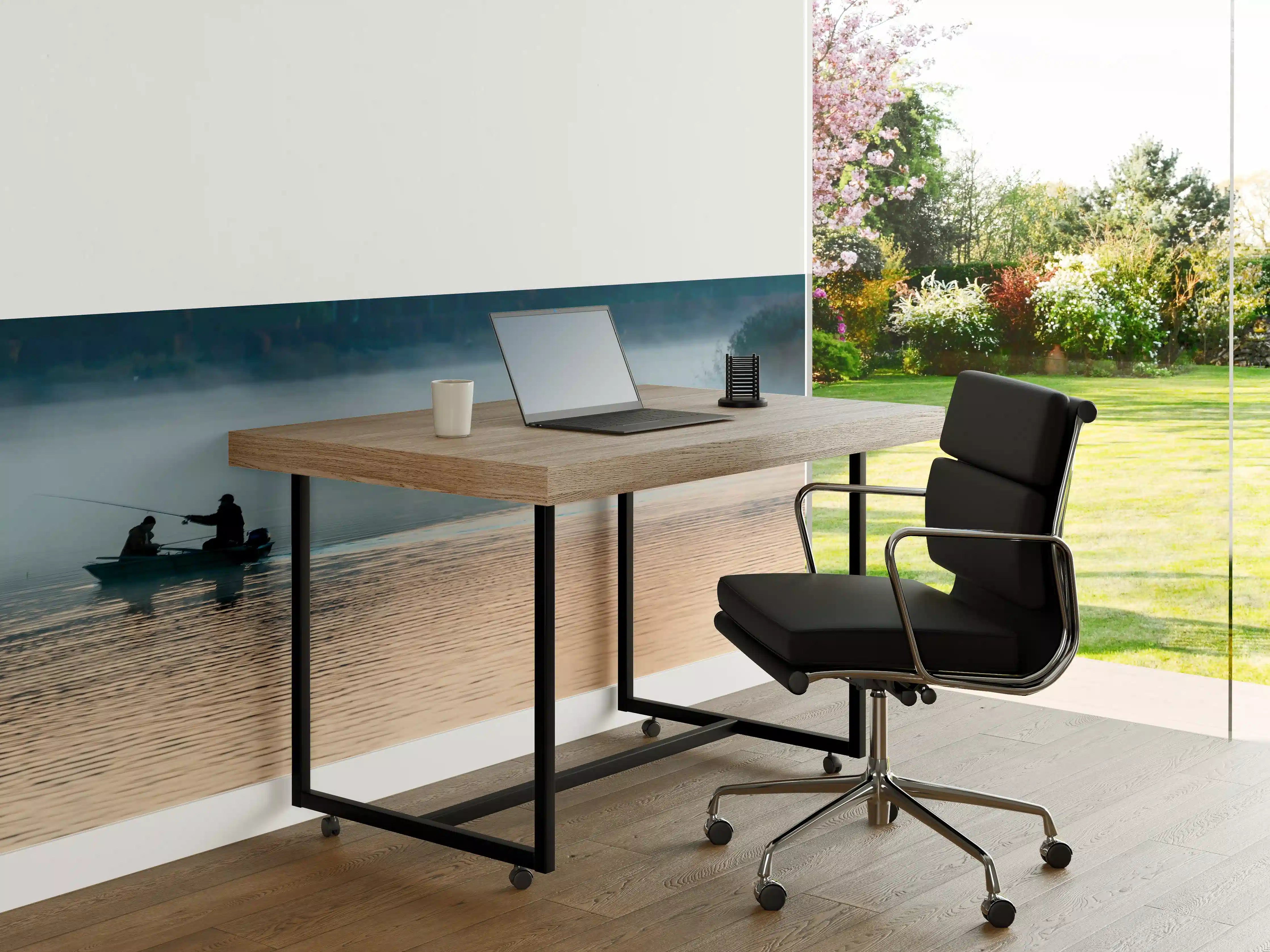 Büro Wandgestaltung - Morgenstimmung auf dem Wasser