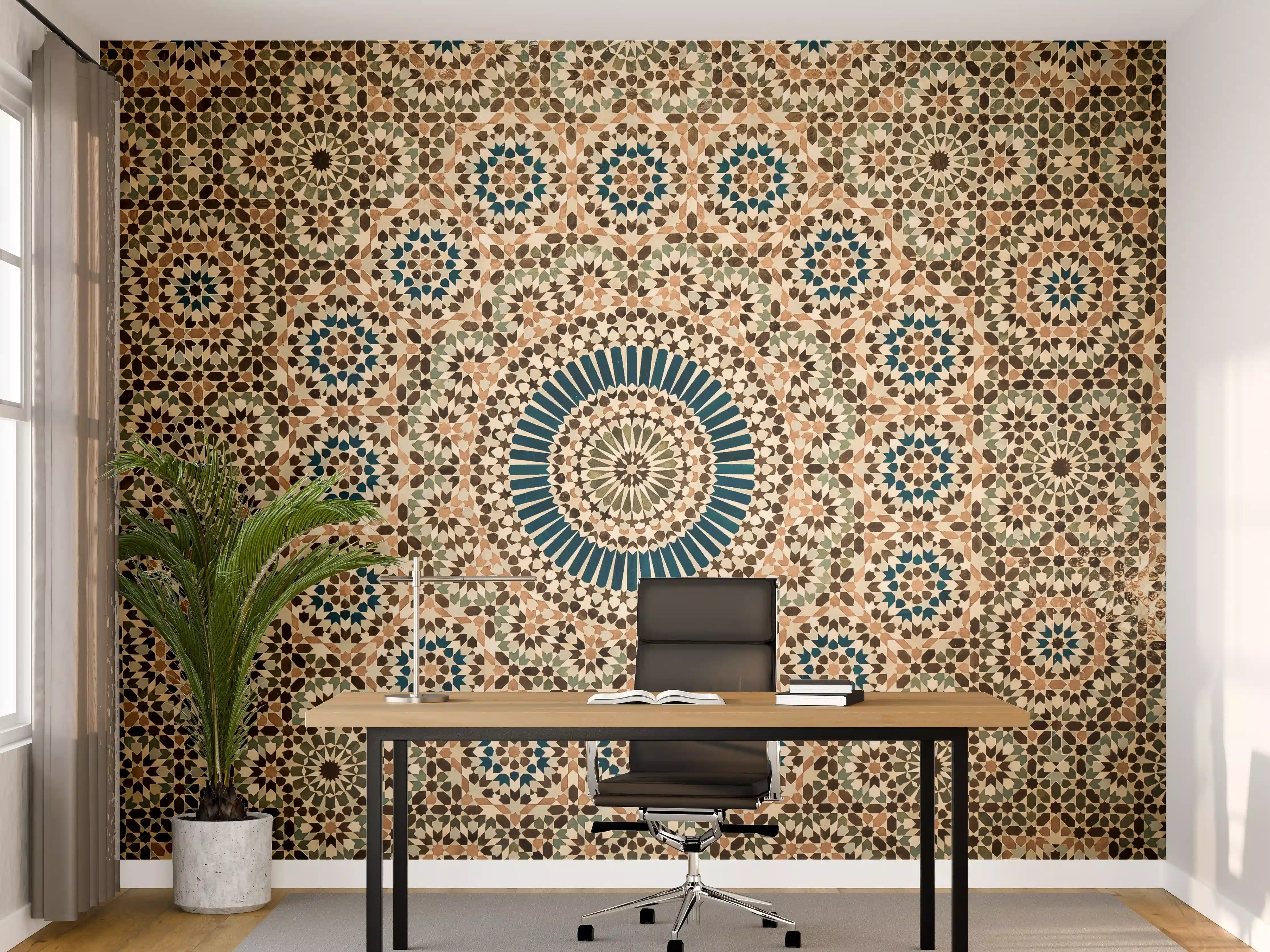 Büro Wandgestaltung - Mosaikmuster mit islamischer Kunst