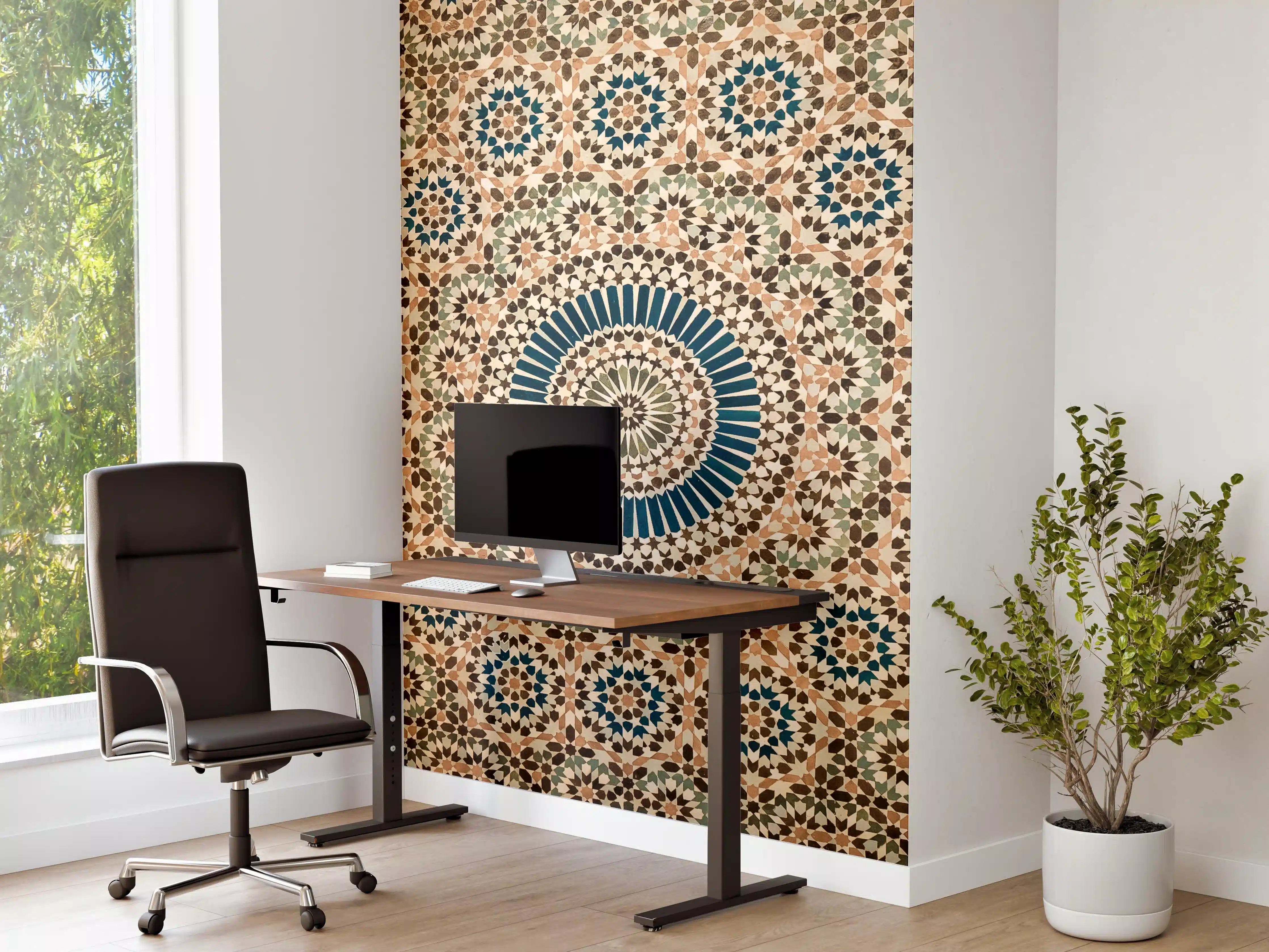 Büro Wandgestaltung - Mosaikmuster mit islamischer Kunst