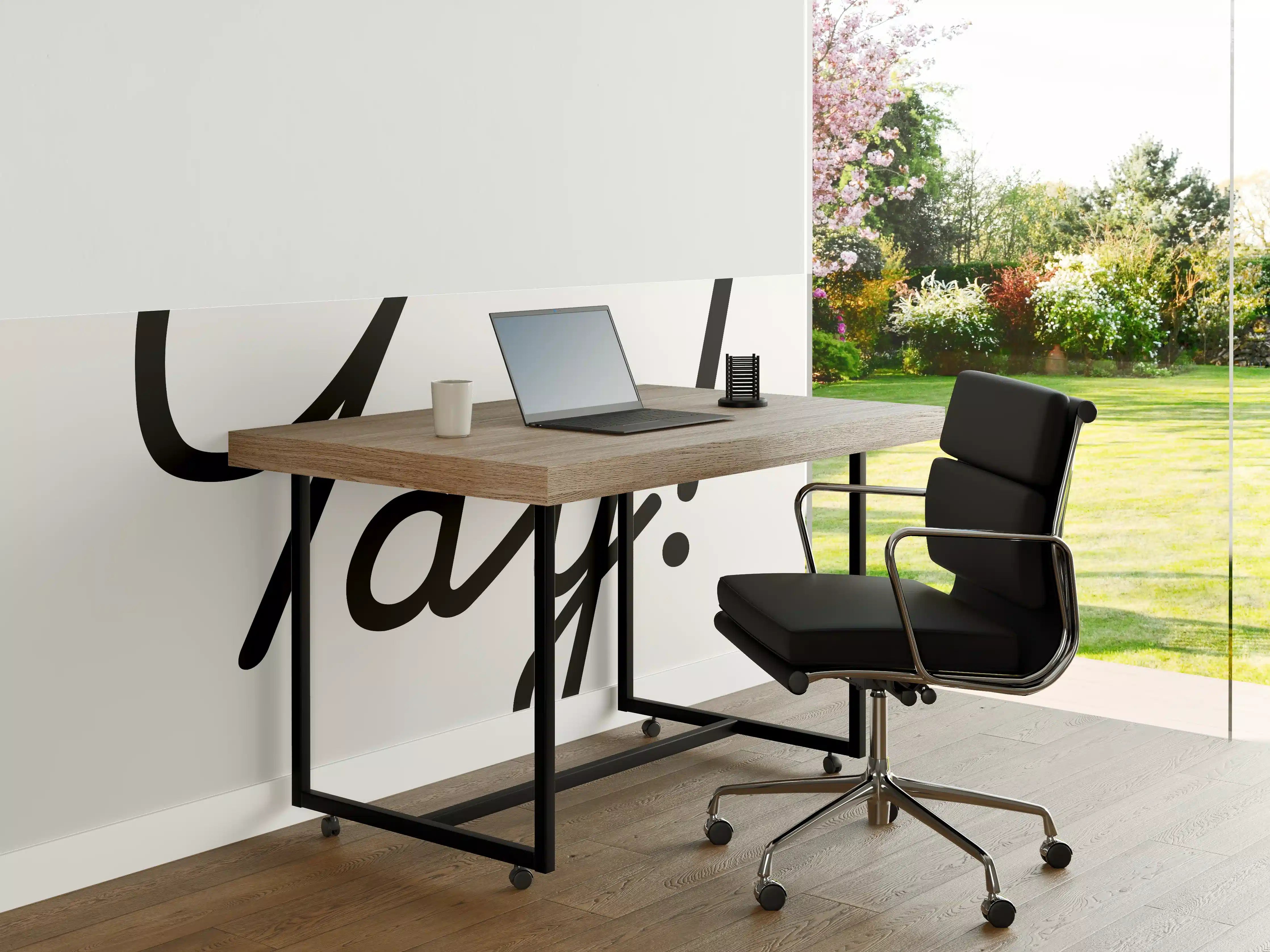 Büro Wandgestaltung - Motivationaler 'Yay!' Typo-Druck