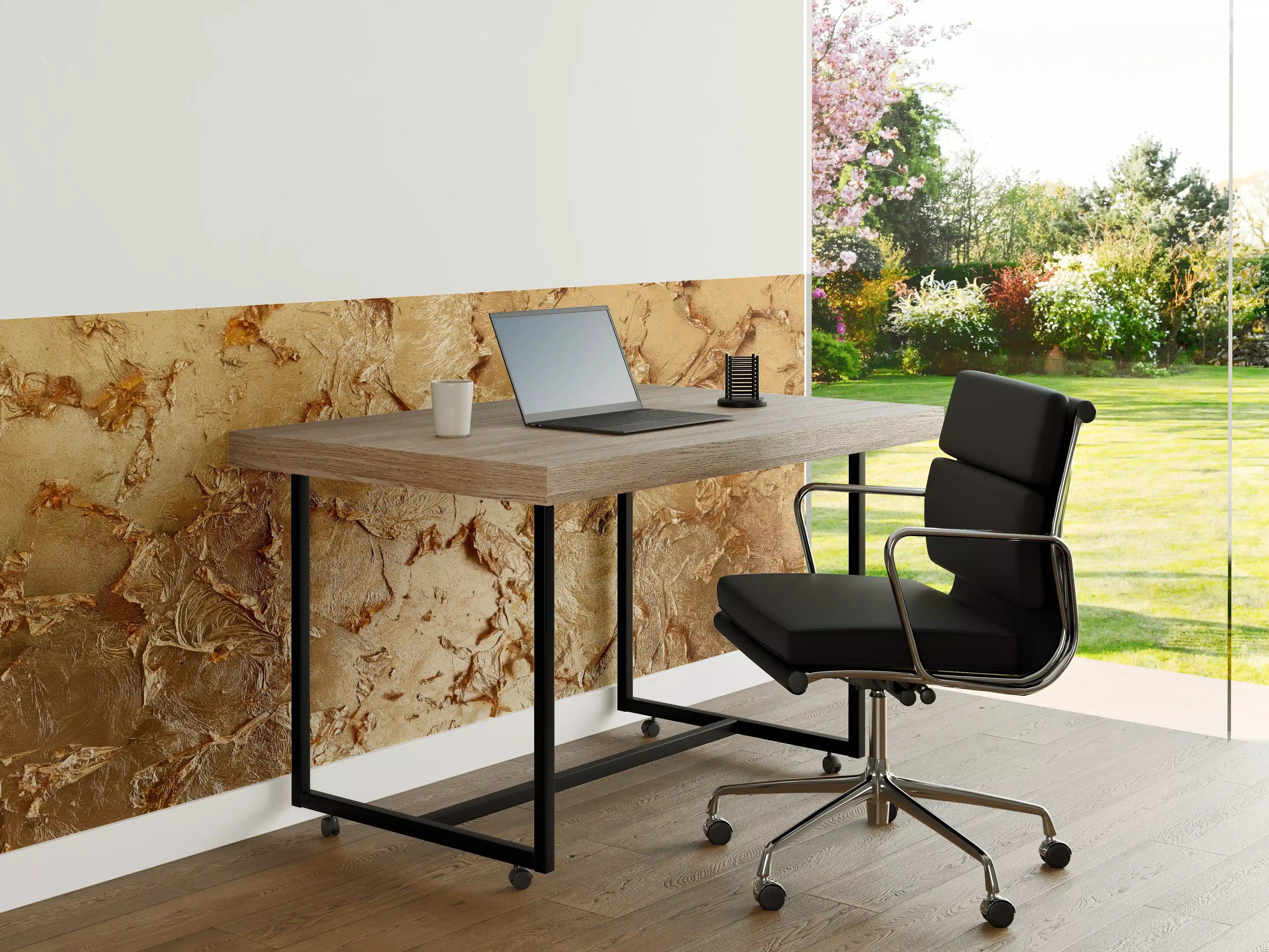 Büro Wandgestaltung - Muster einer vergoldeten Wand