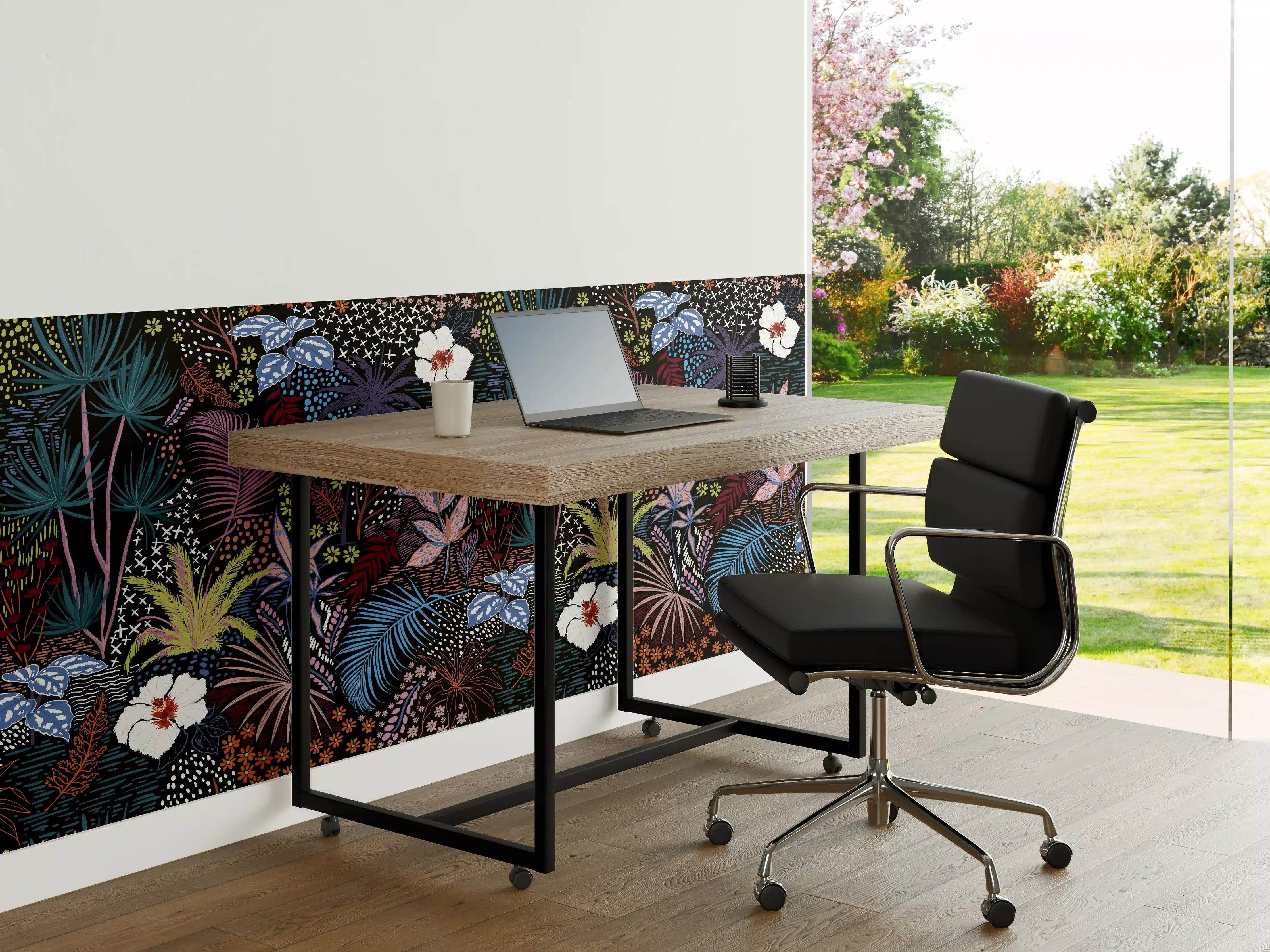 Büro Wandgestaltung - Mystic Tropic Pflanzenmuster