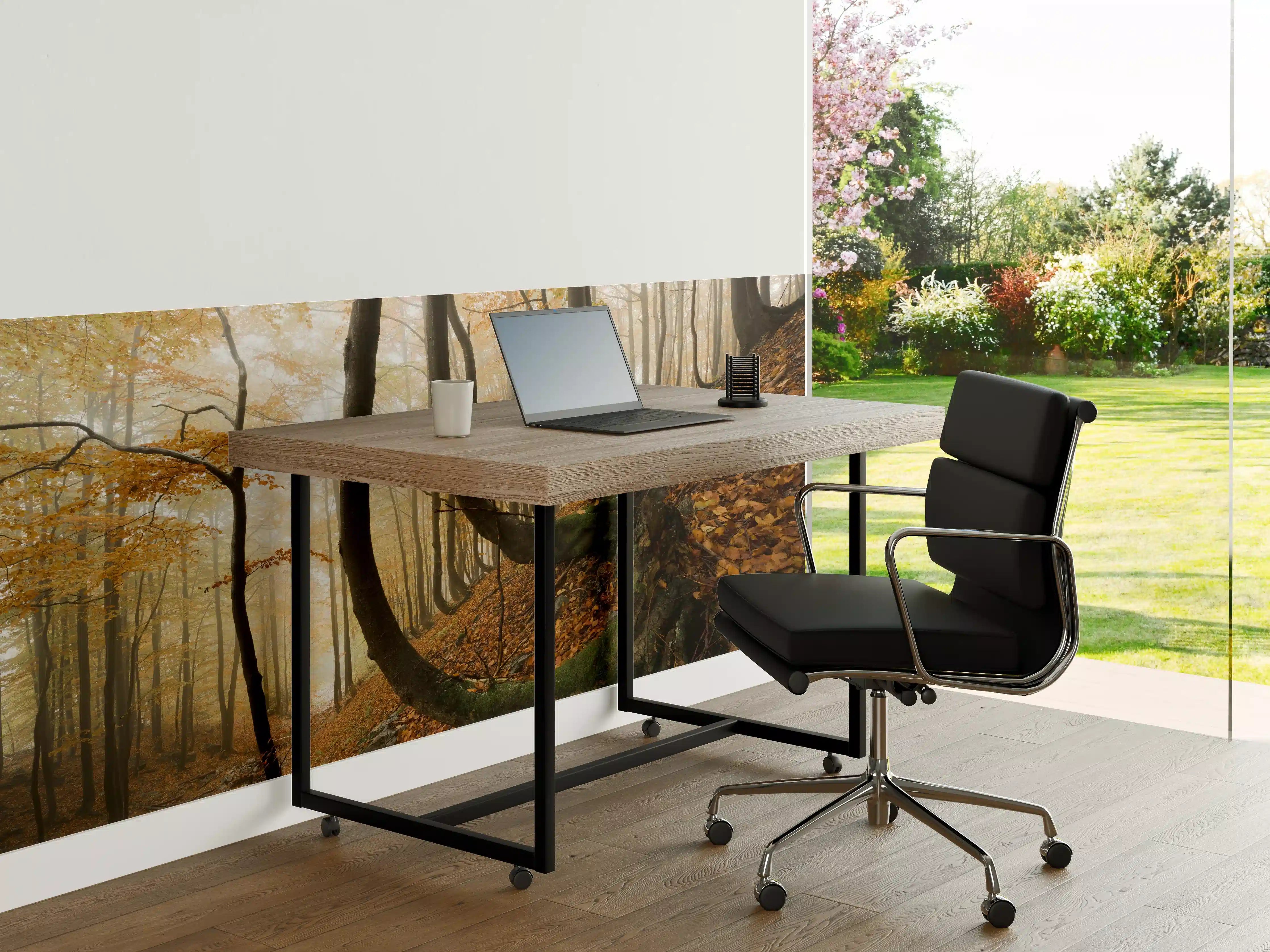 Büro Wandgestaltung - Mystischer Wald im Herbst