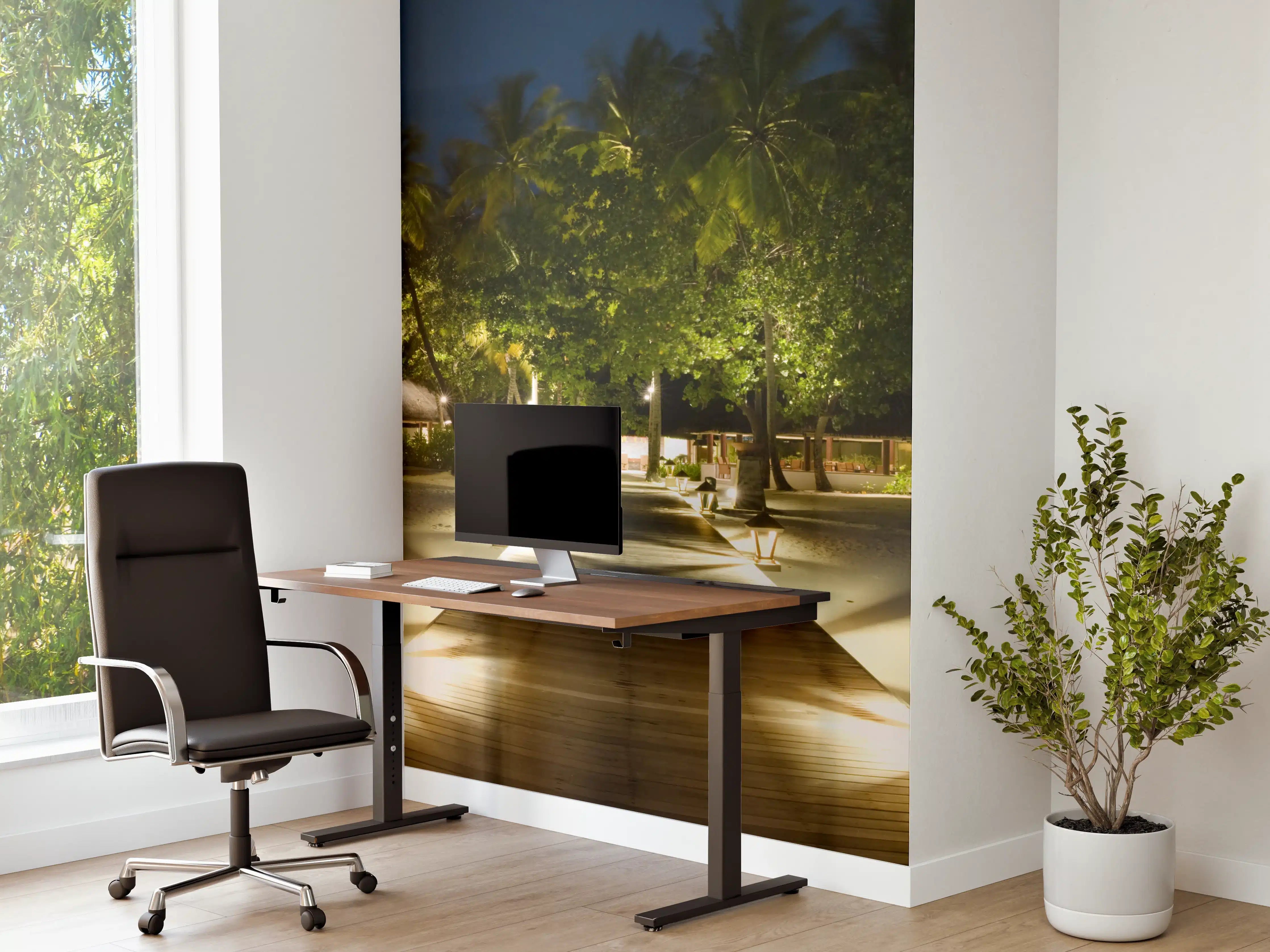 Büro Wandgestaltung - Nachtpanorama von Ihuru Island