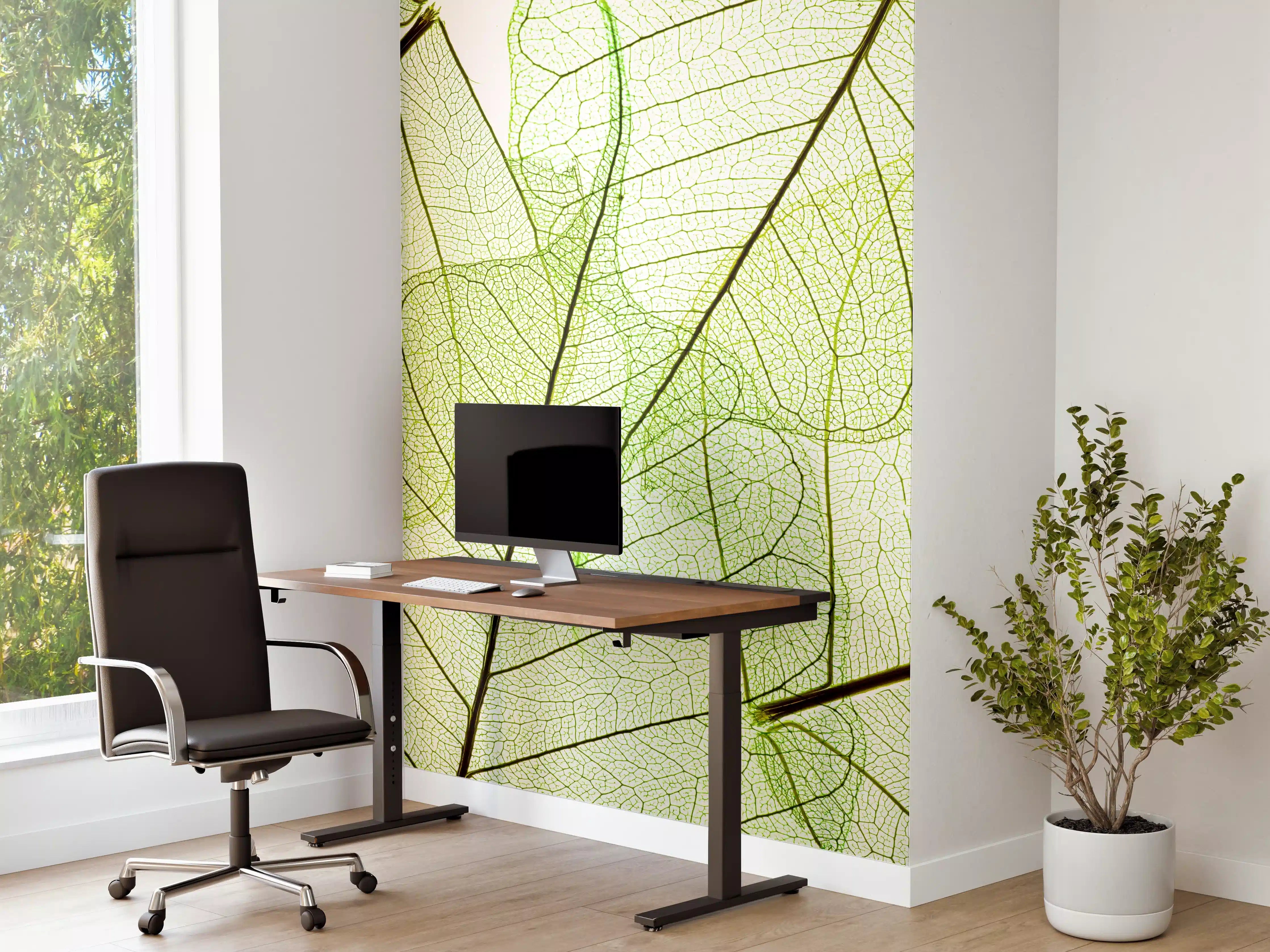 Büro Wandgestaltung - Nahaufnahme Blatttextur