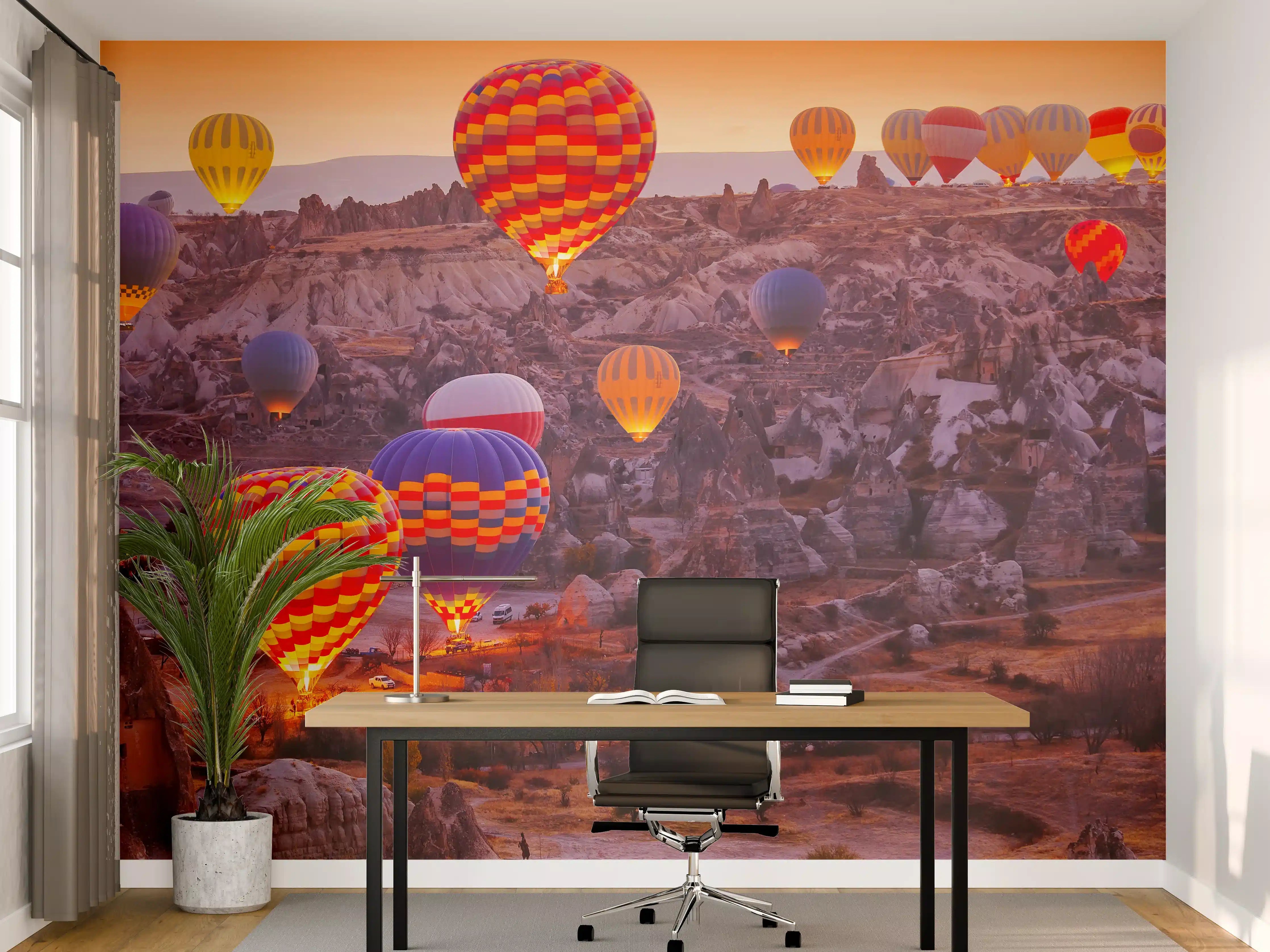 Büro Wandgestaltung - Nahaufnahme von Ballons in Kappadokien 