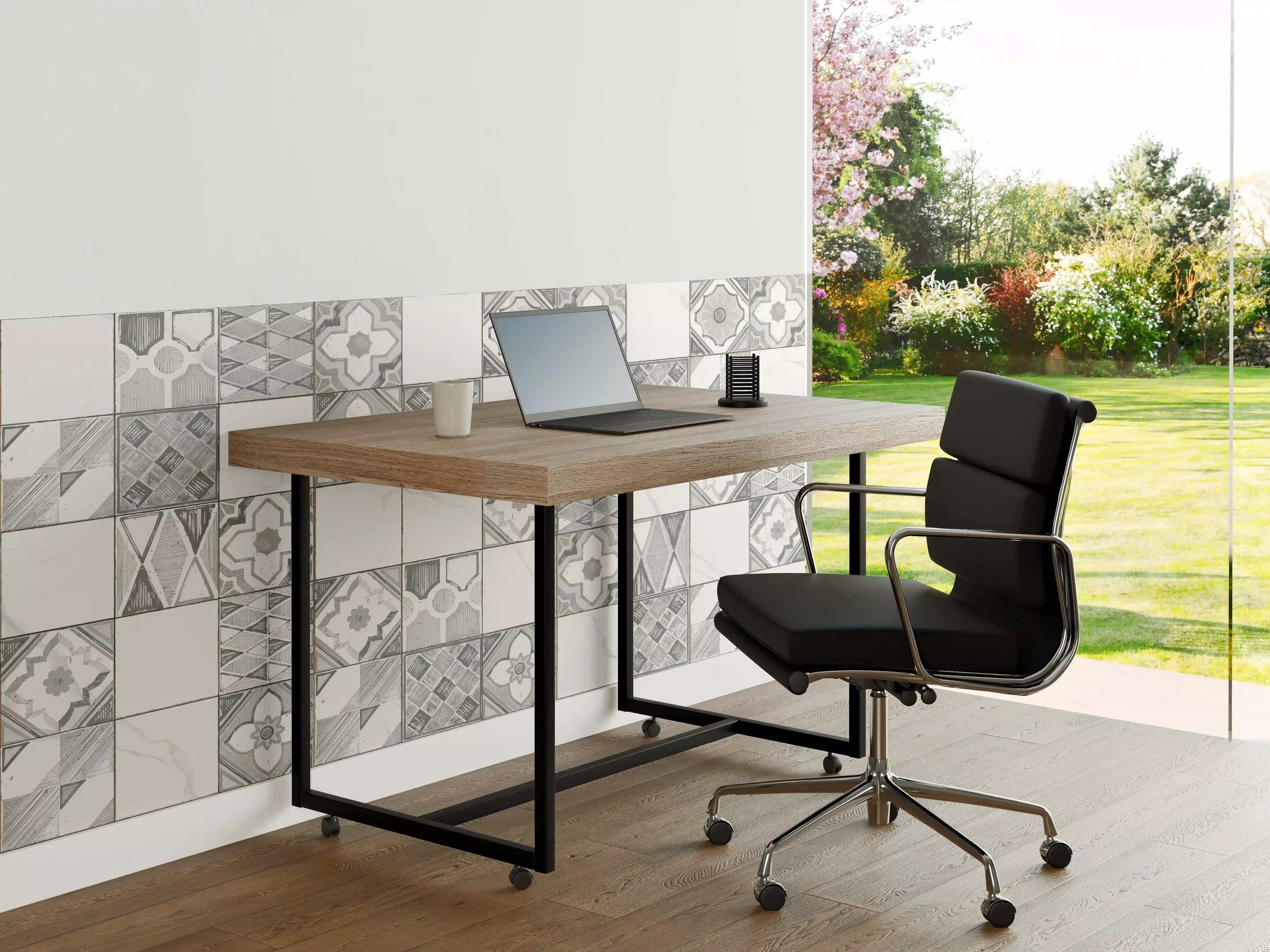 Büro Wandgestaltung - Nahtloses monochromes Muster