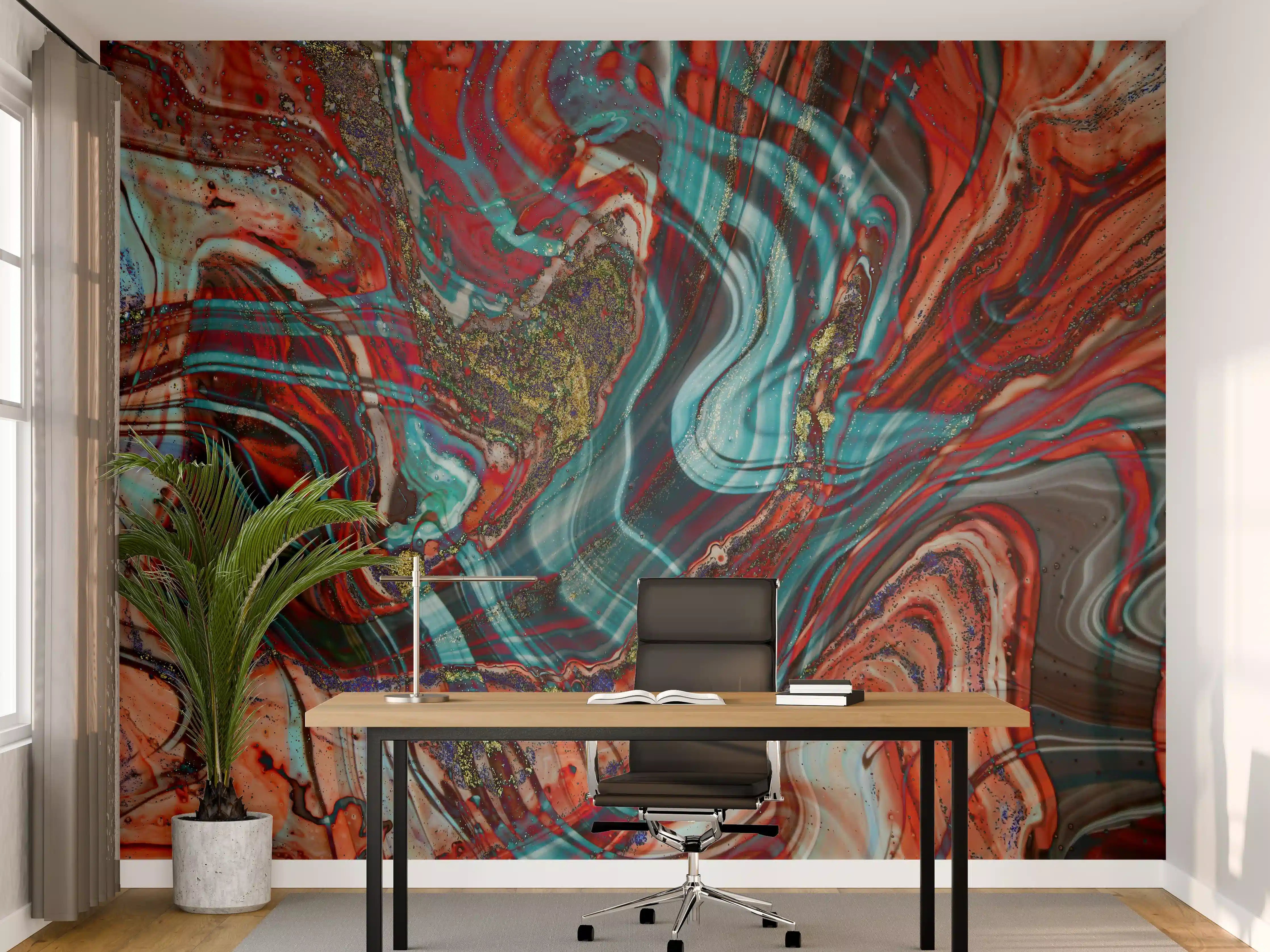 Büro Wandgestaltung - Natürlicher Luxus Marmor
